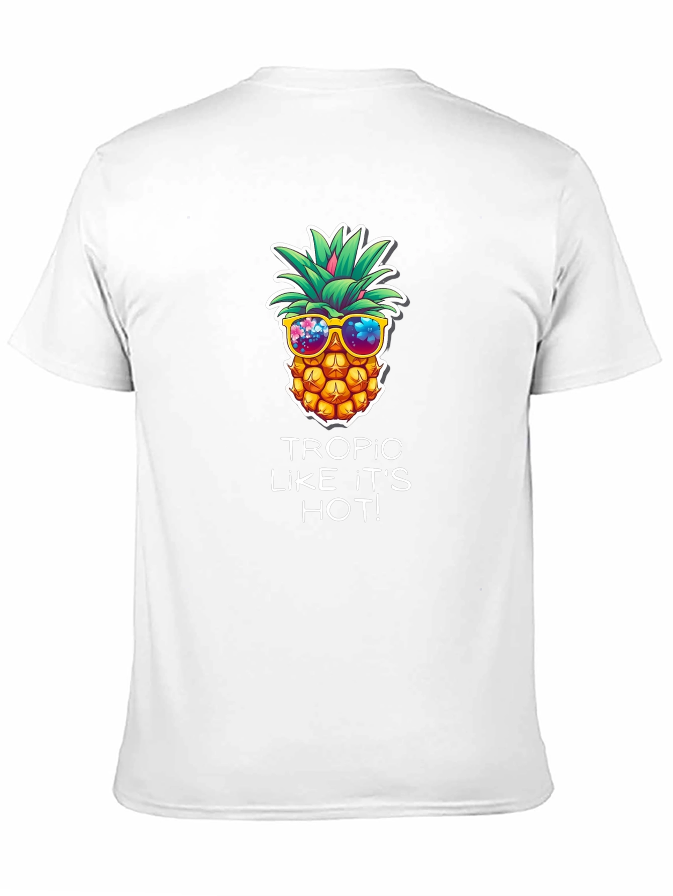 Cool Pineapple Graphic T-Shirt - Tropic Like It's Hot - 11