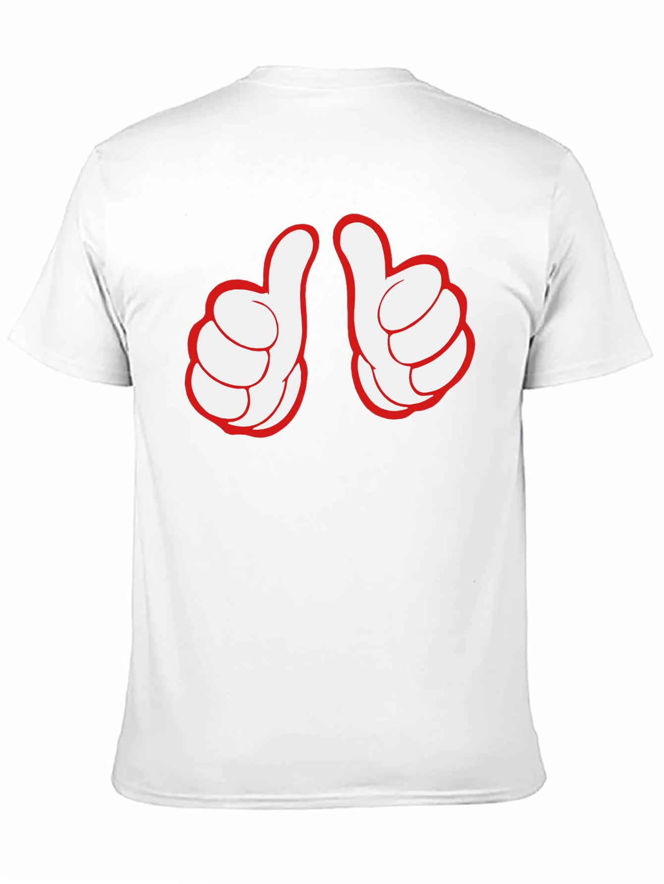 Black Thumbs Up Graphic Tee - Black Crew Neck view 11