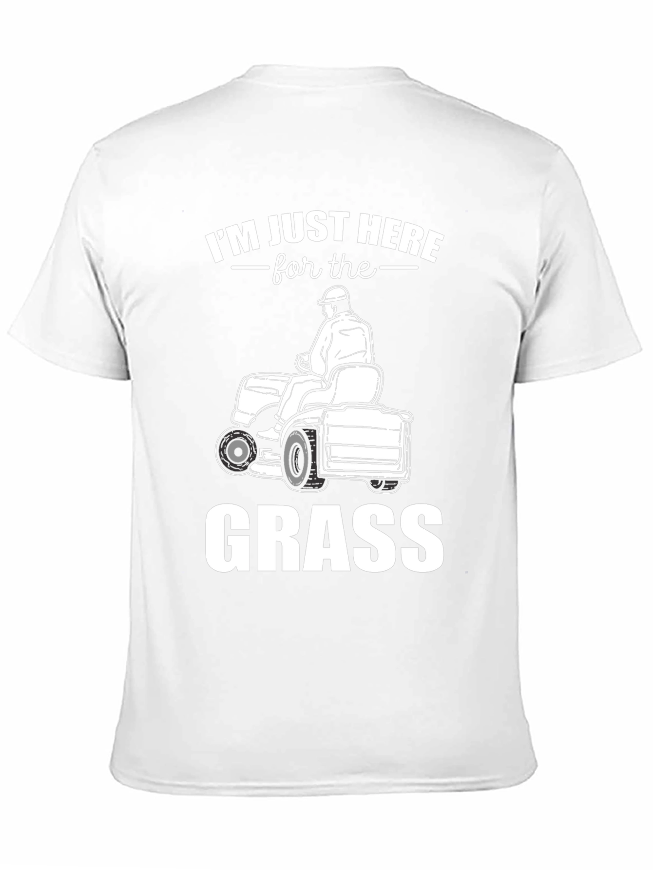 Black I'm Just Here For The Grass - T-Shirt view 11