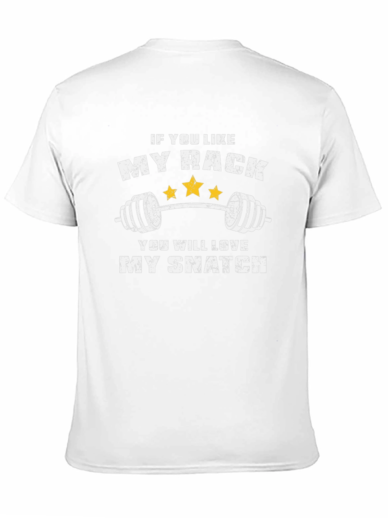 Black Funny Weightlifting T-Shirt - If You Like My Rack view 11