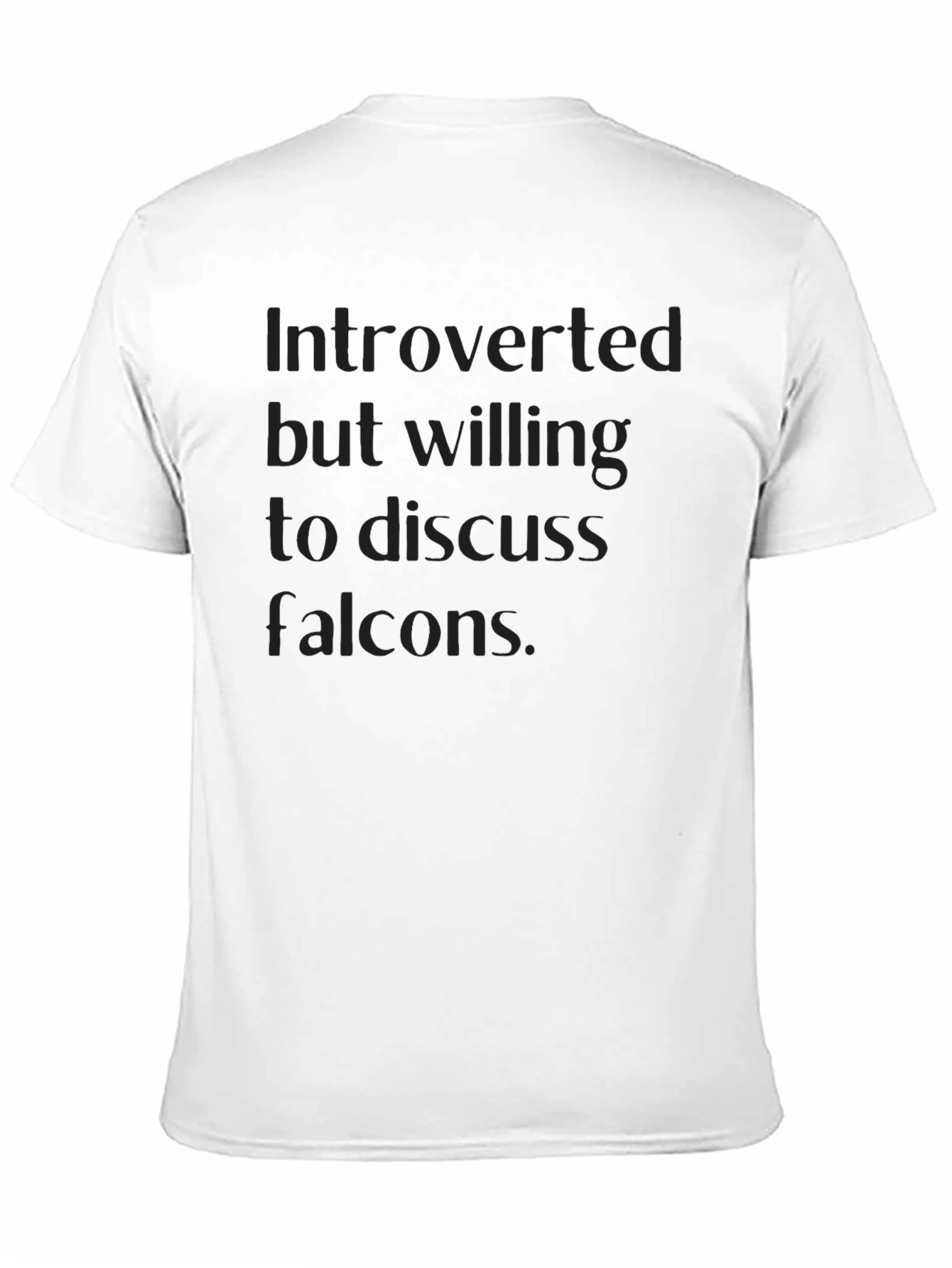 Black Introverted Falcon Fan T-Shirt view 11