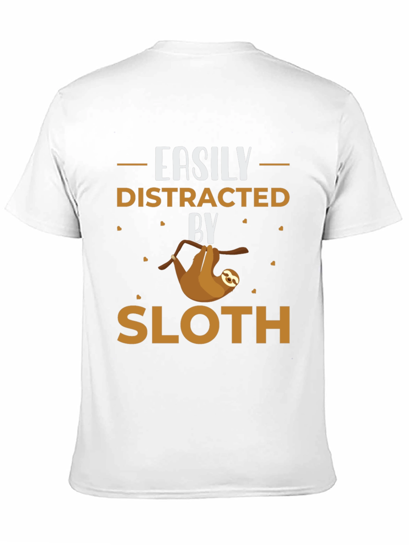 Black Easily Distracted By Sloth Graphic Tee view 11