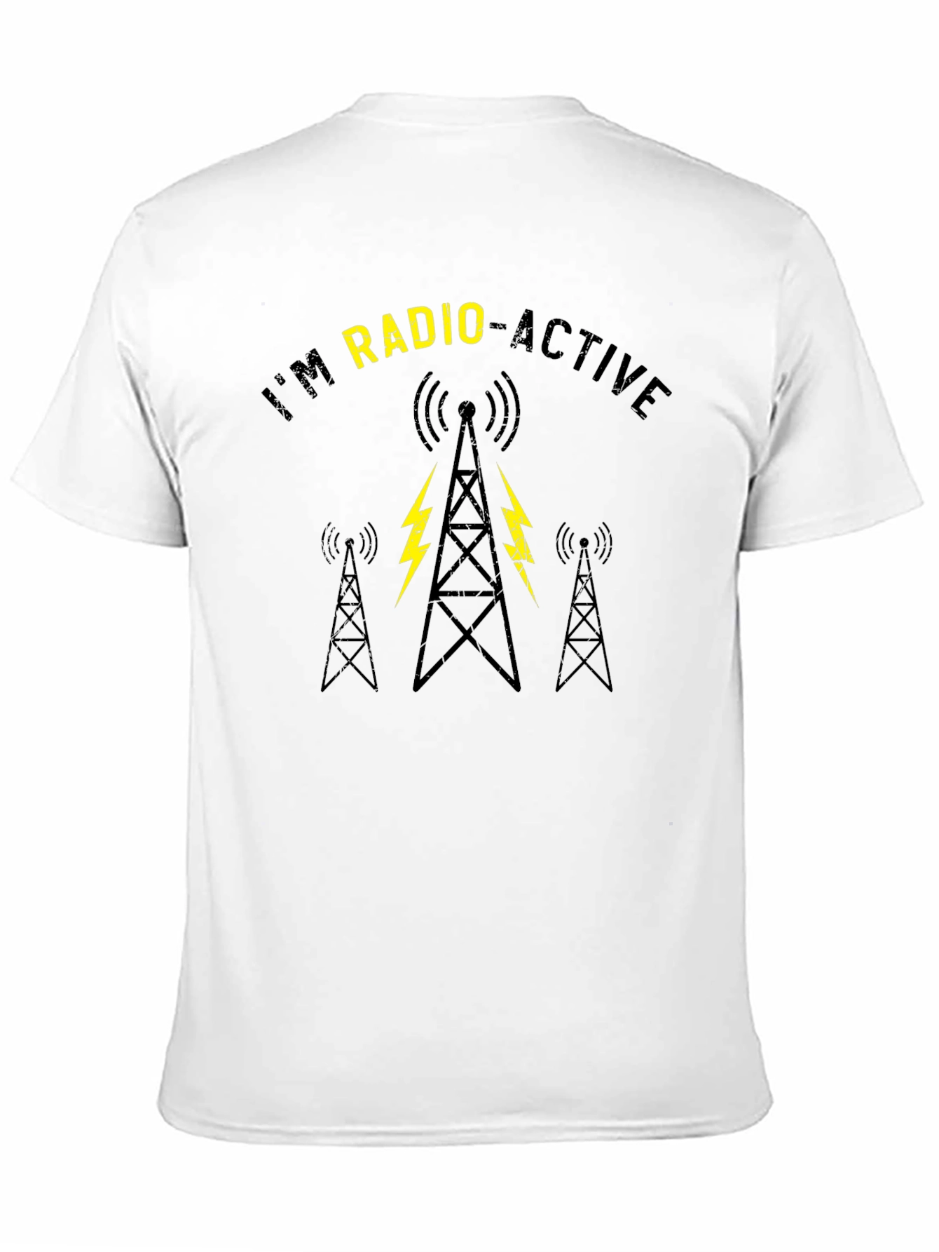 Black I'm Radio-Active Black Graphic Tee view 11