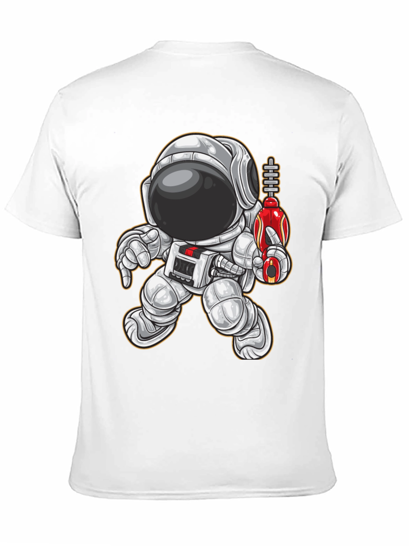 Black Astronaut Graphic Tee - Space Explorer T-Shirt view 11