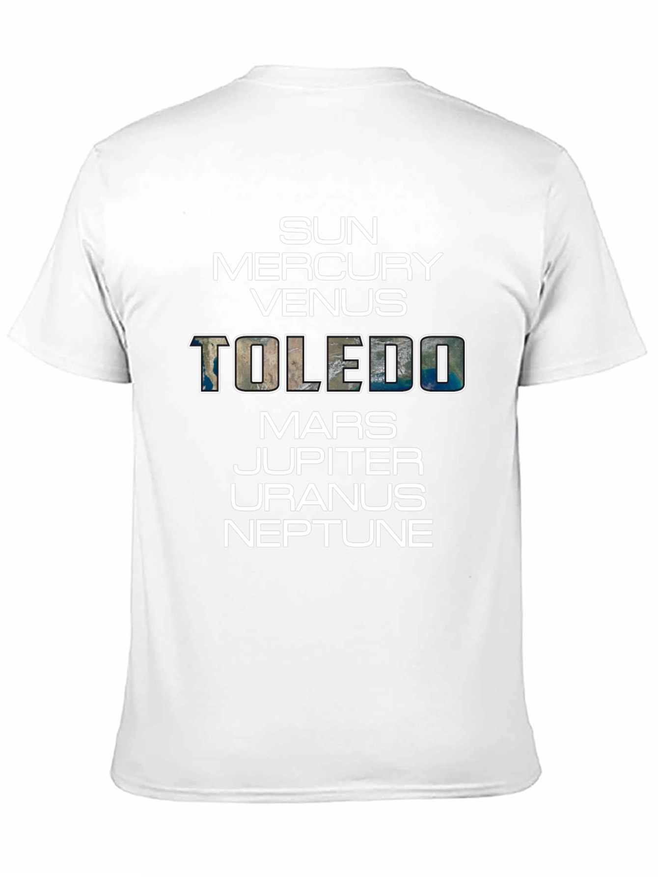 Black Planets Toledo Graphic T-Shirt - Mens Crew Neck Tee view 11