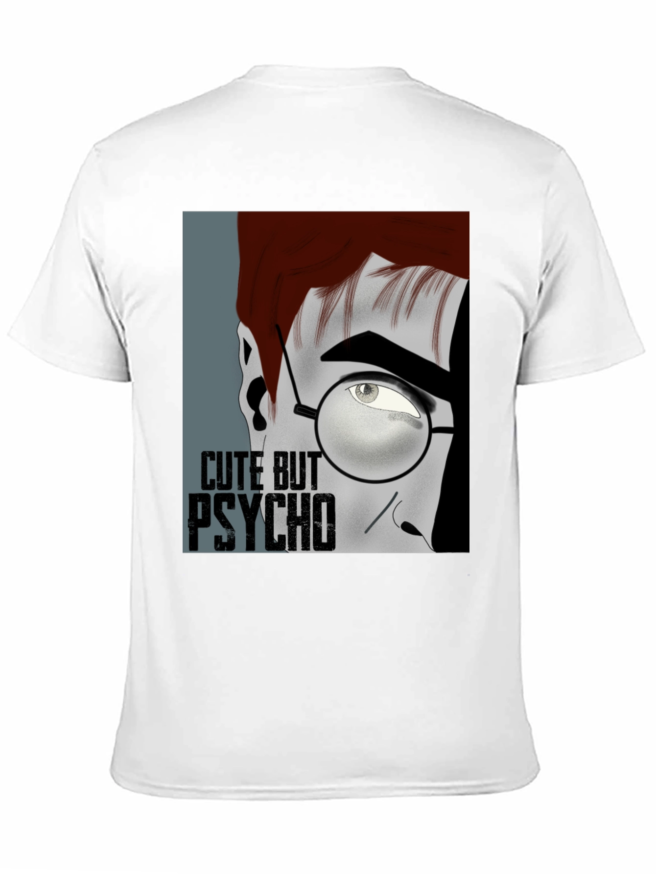 Black Cute But Psycho Graphic T-Shirt view 11