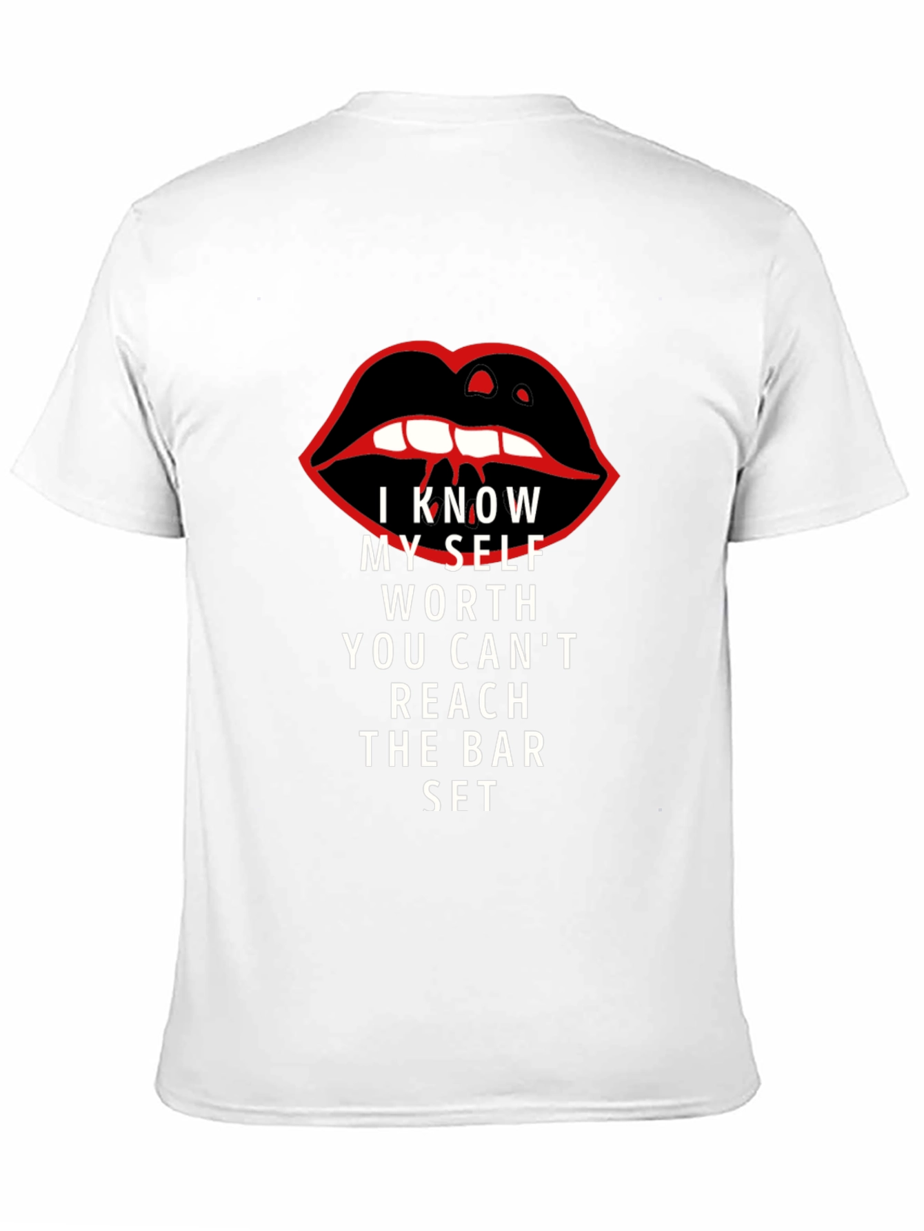 Black I Know My Self Worth Graphic Tee - Black view 11