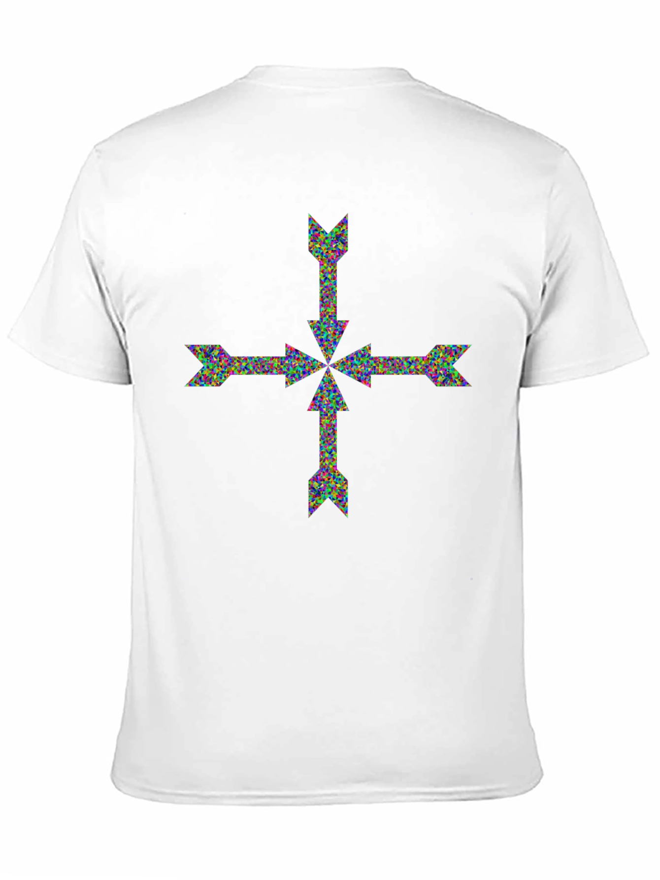 Black Arrow Cross Graphic Print T-Shirt view 11