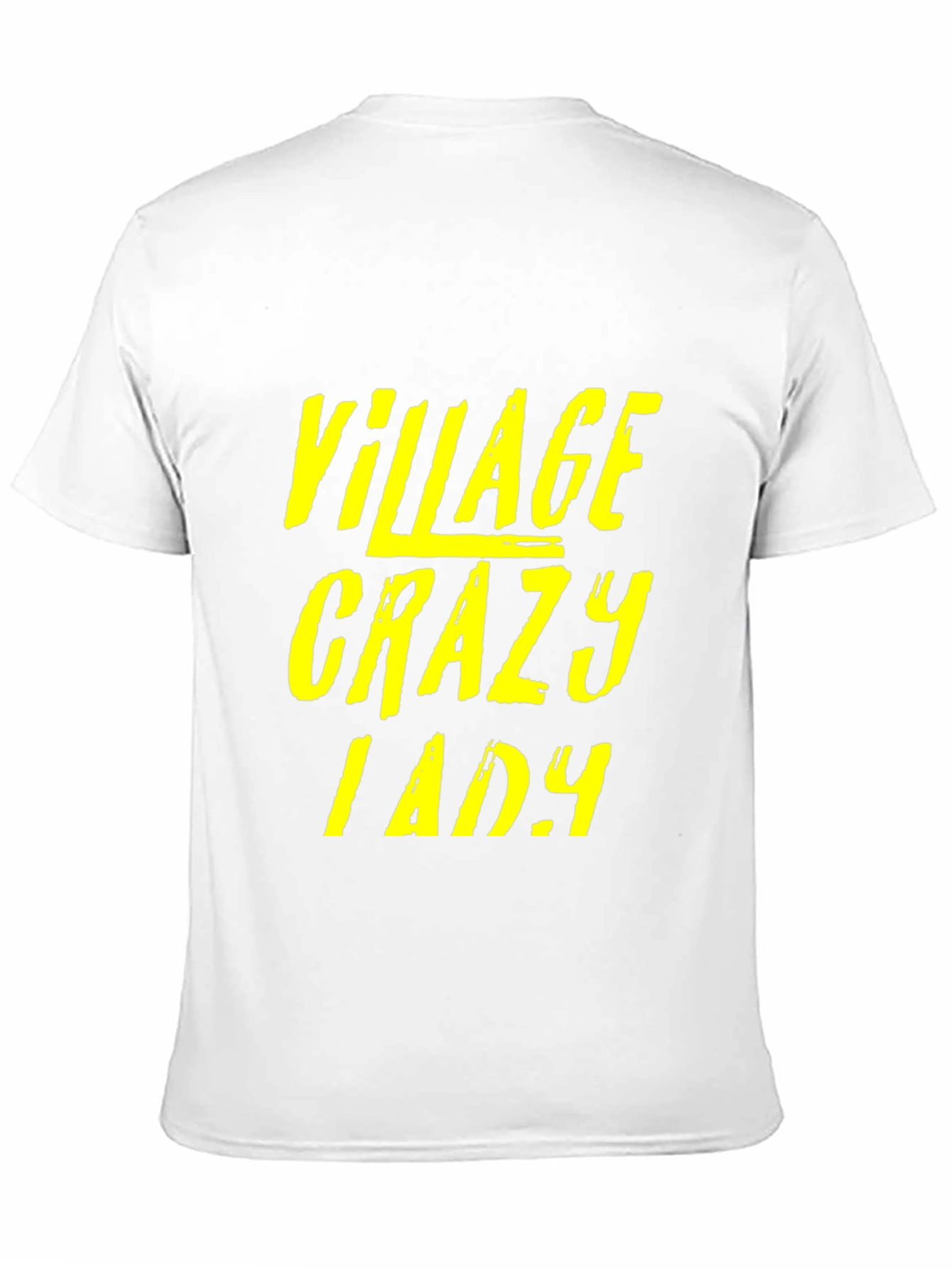 Black Village Crazy Lady Graphic T-Shirt - Unisex Black Tee view 11