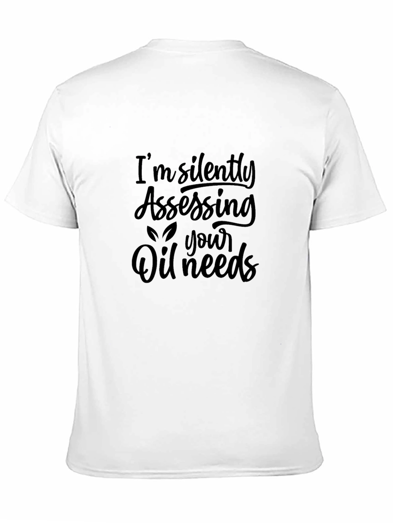 Black Silently Assessing Oil Needs Black T-Shirt view 11