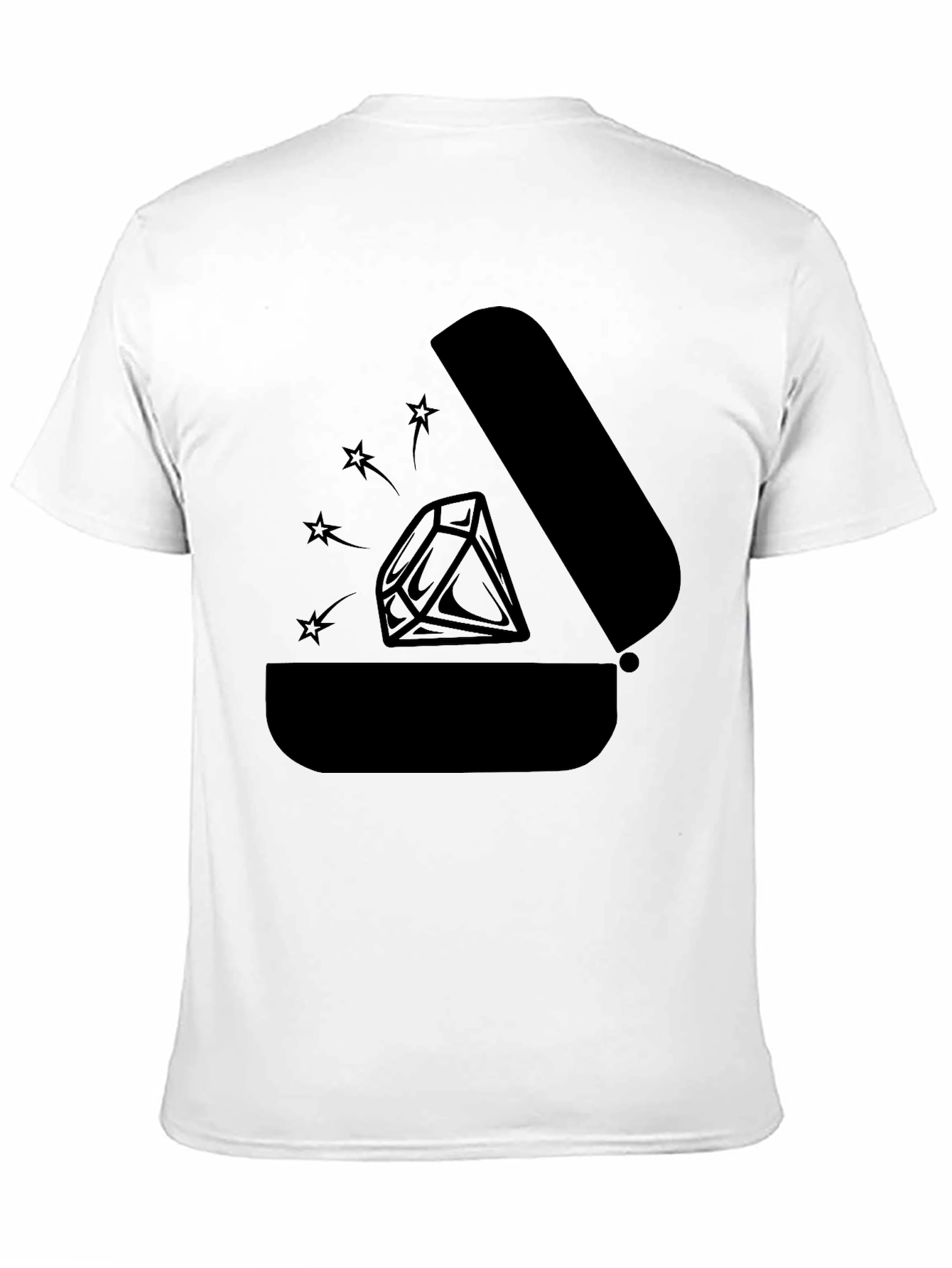 Black Diamond Ring Box Graphic Tee - Black view 11