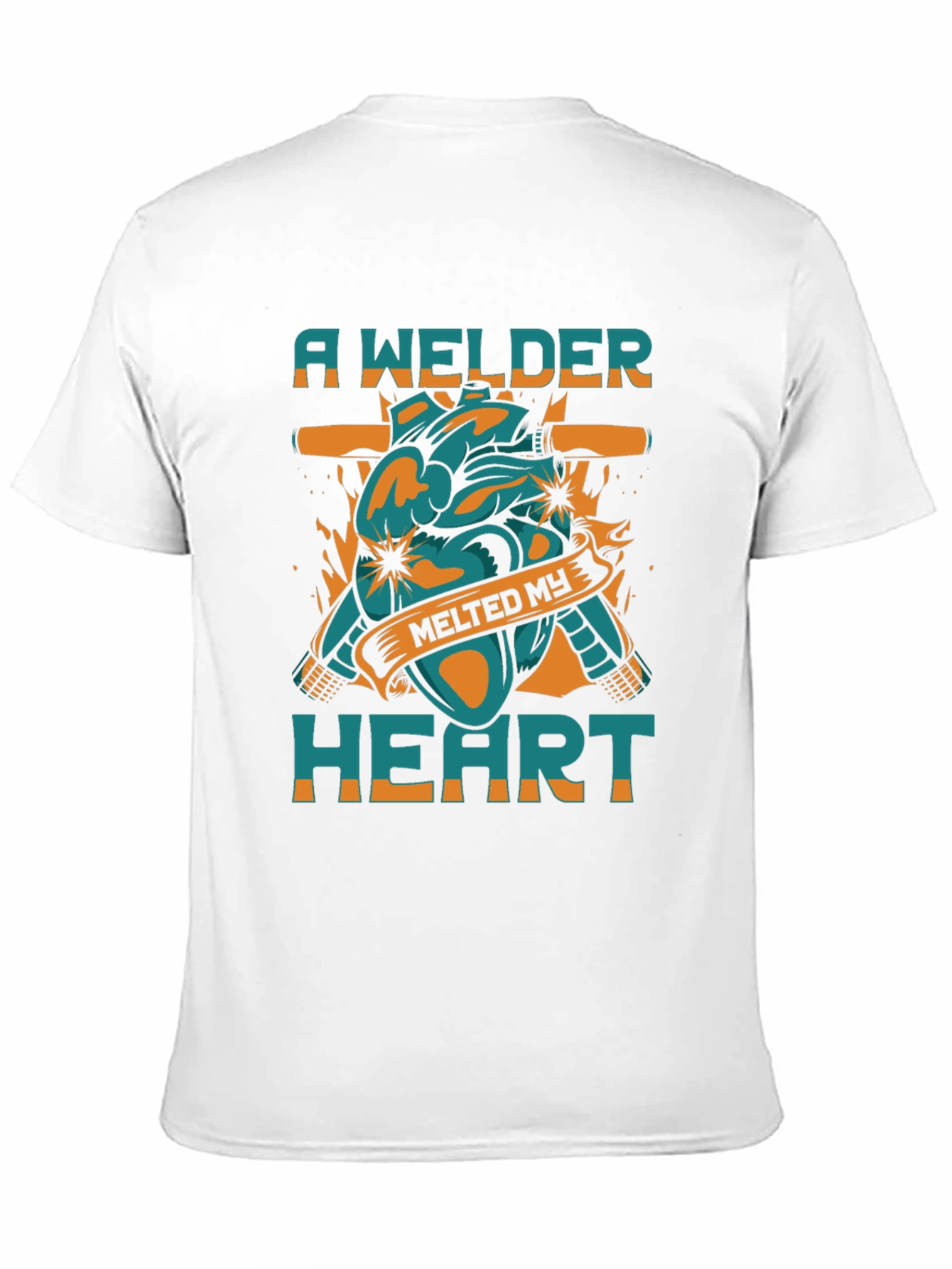Black Welder Heart T-Shirt - Melts My Heart! view 11