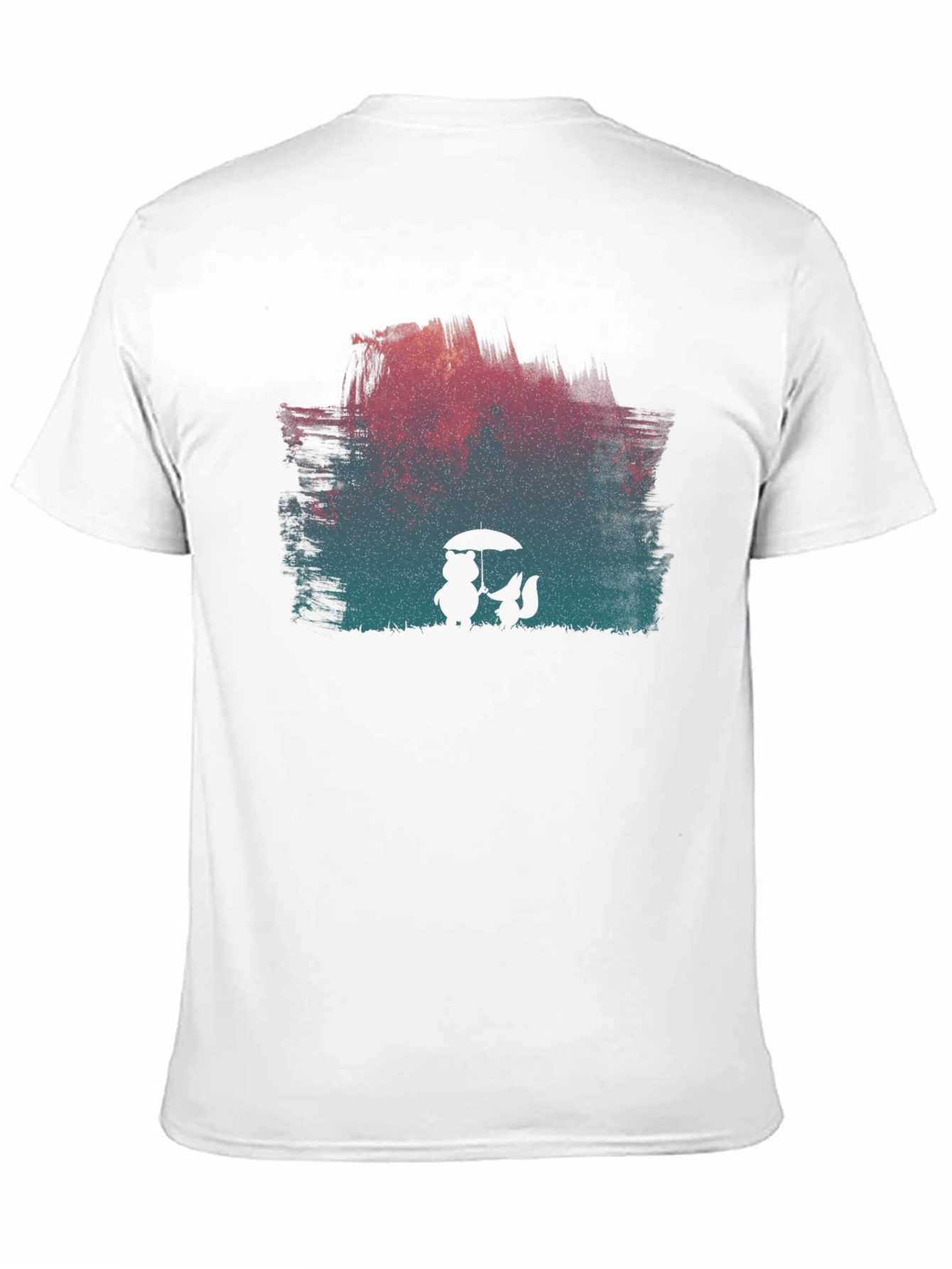 Black Rainy Day Friends Graphic Tee - Black view 11