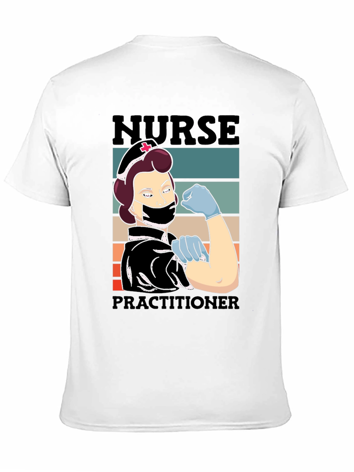 Black Nurse Practitioner T-Shirt, Healthcare Hero Tee view 11