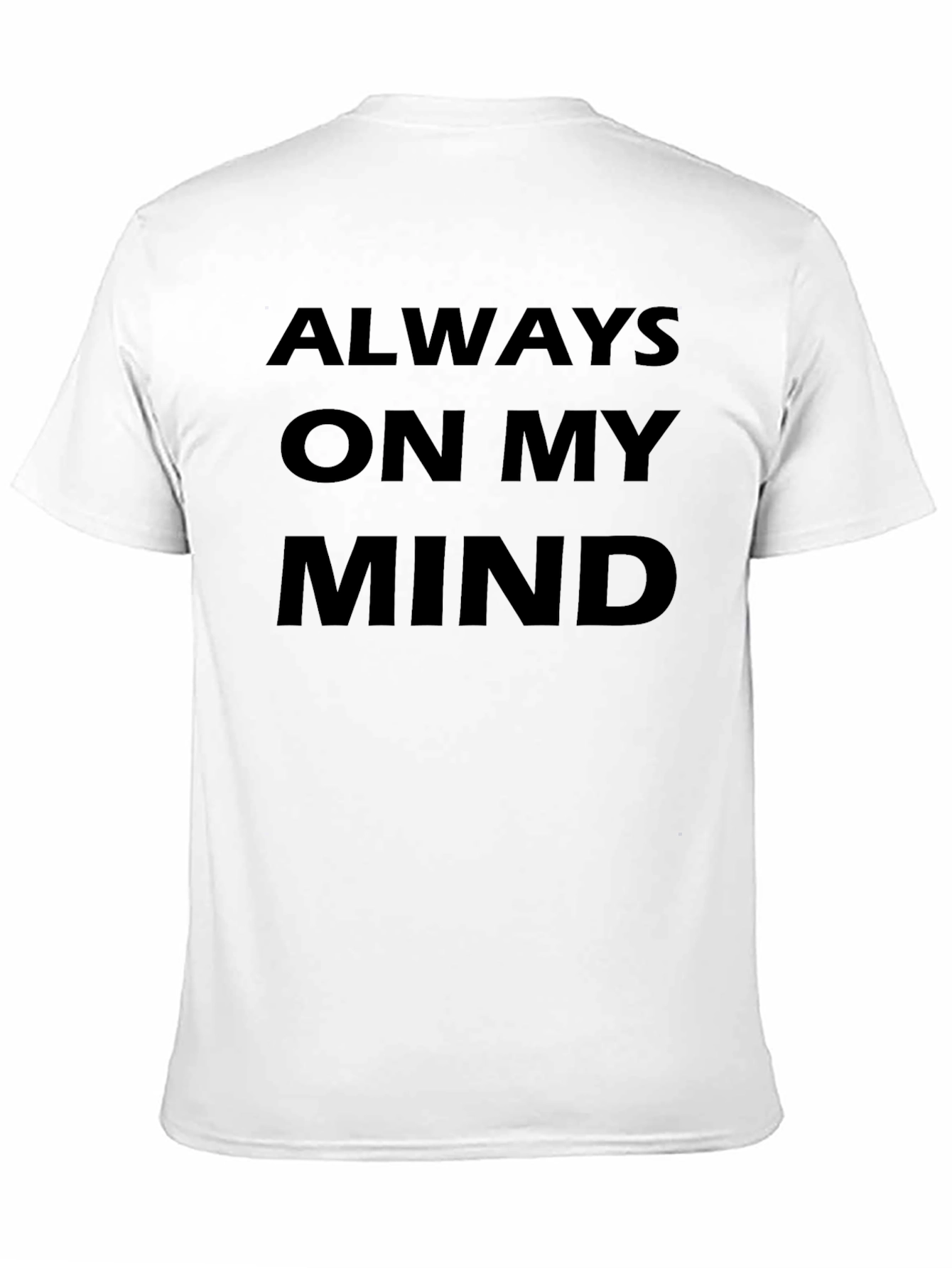 Black Always On My Mind Black Graphic Tee Shirt view 11