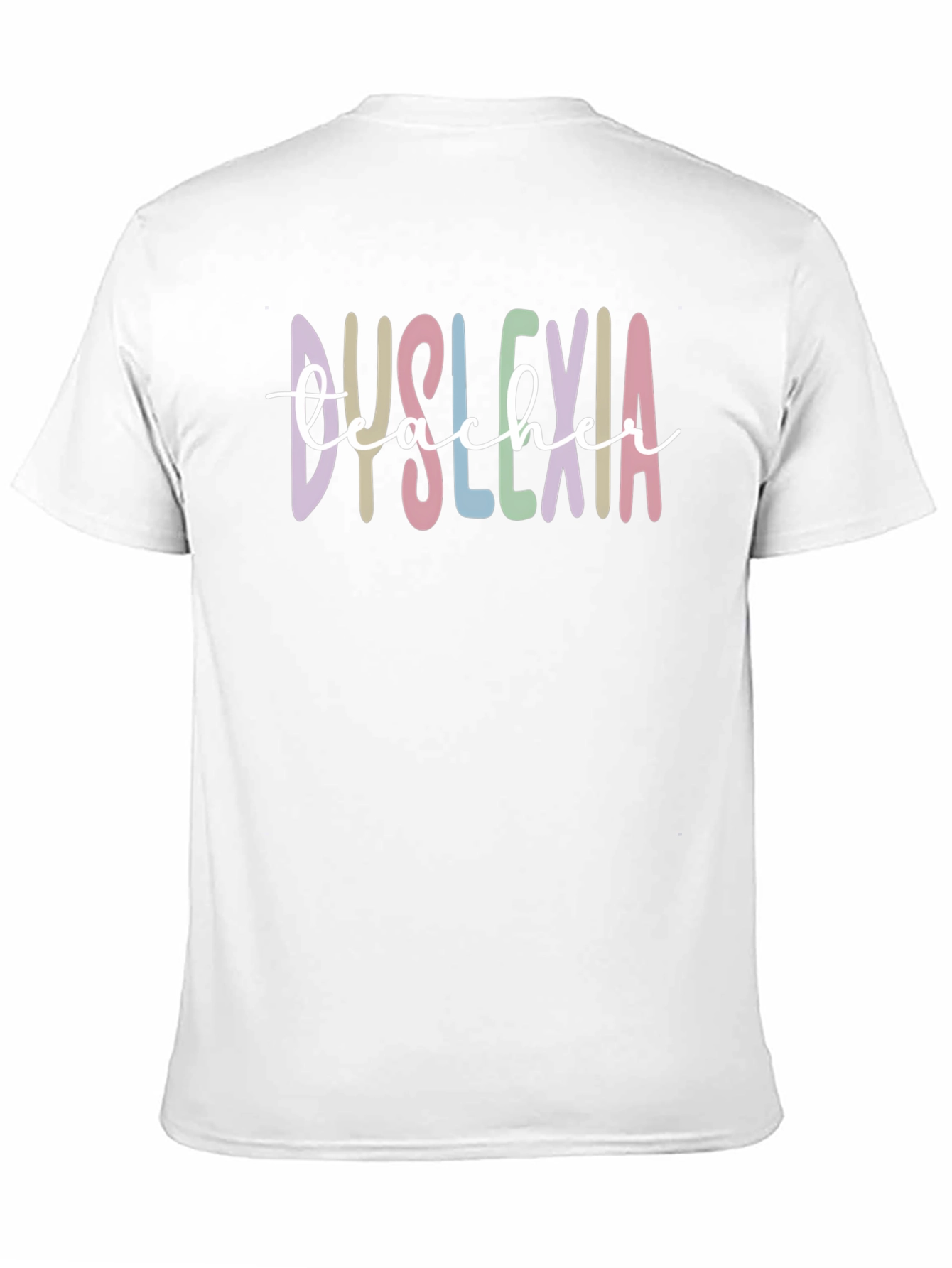 Black Dyslexia Teacher T-Shirt view 11