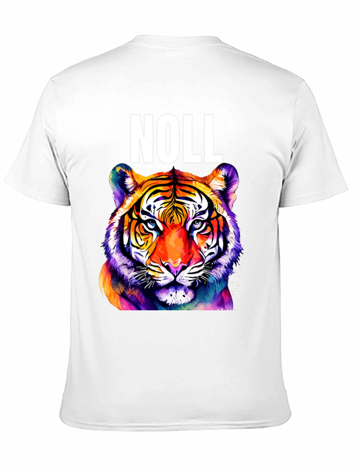 Black Noll Tiger Graphic T-Shirt - Vibrant Colorful Animal Tee view 11