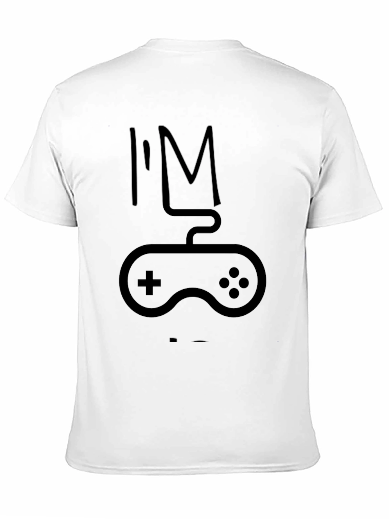 Black I'm a Gamer T-Shirt - Black Cotton Tee view 11