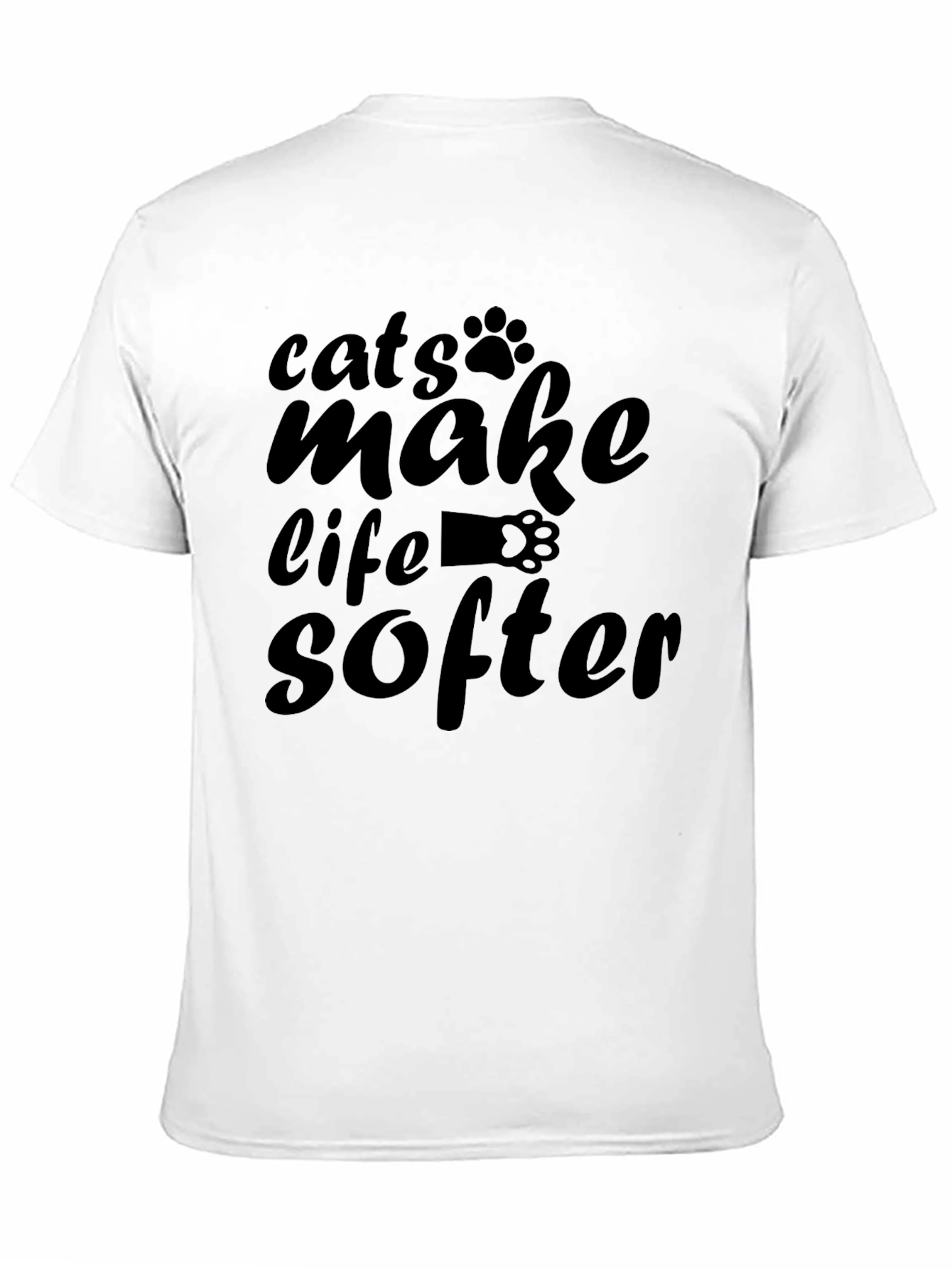 Black Cats Make Life Softer T-Shirt view 11