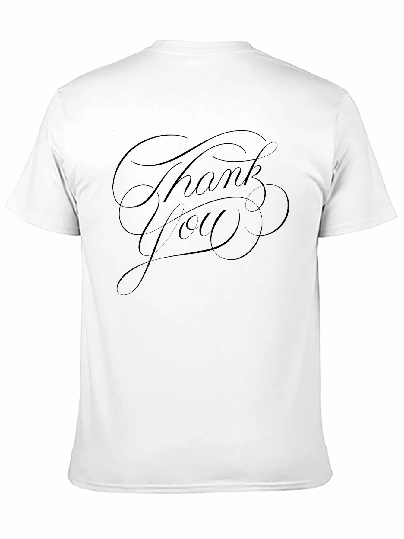 Black Thank You Graphic Tee - Mens Black T-Shirt view 11