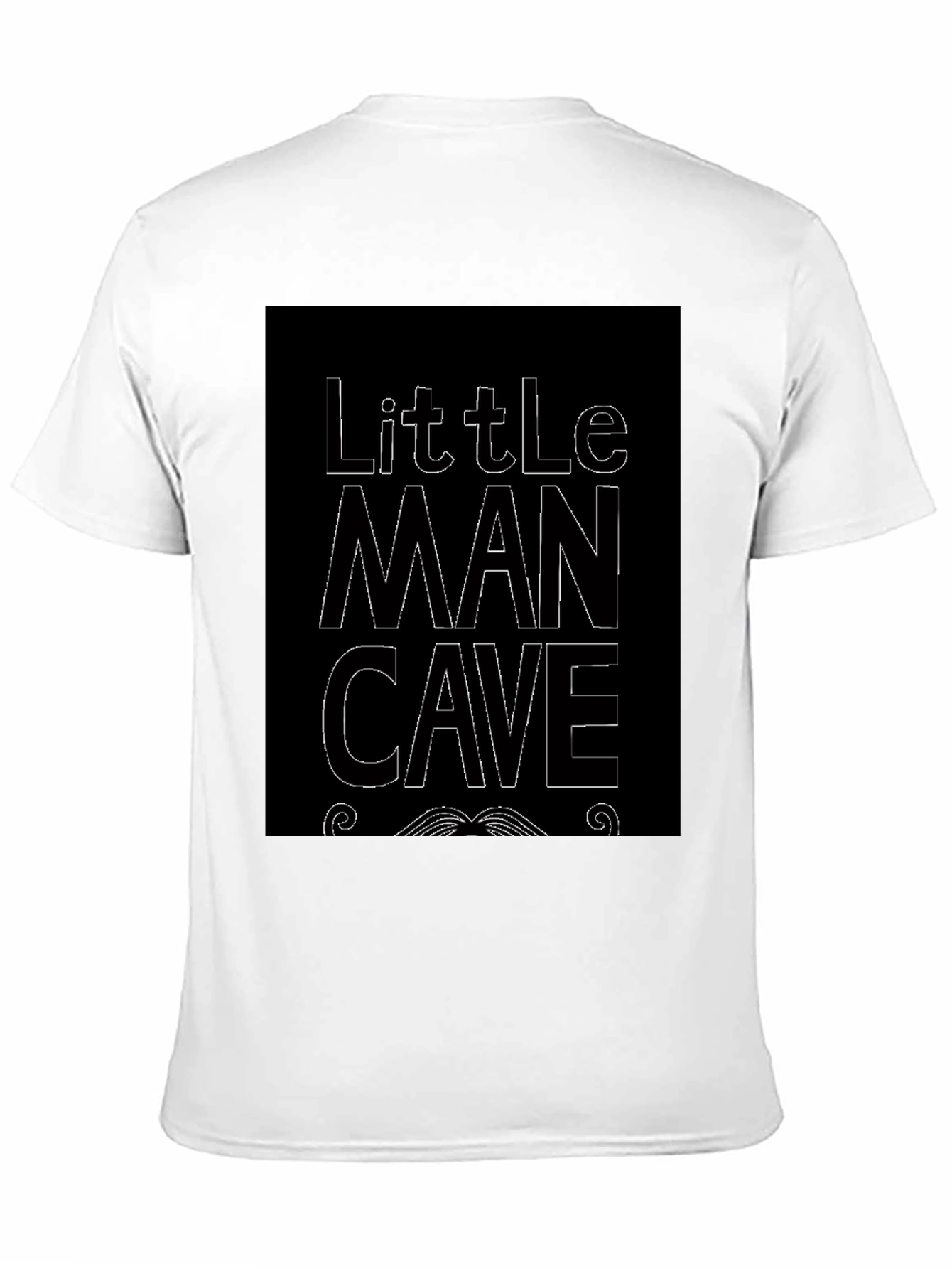 Black Little Man Cave Graphic Tee view 11