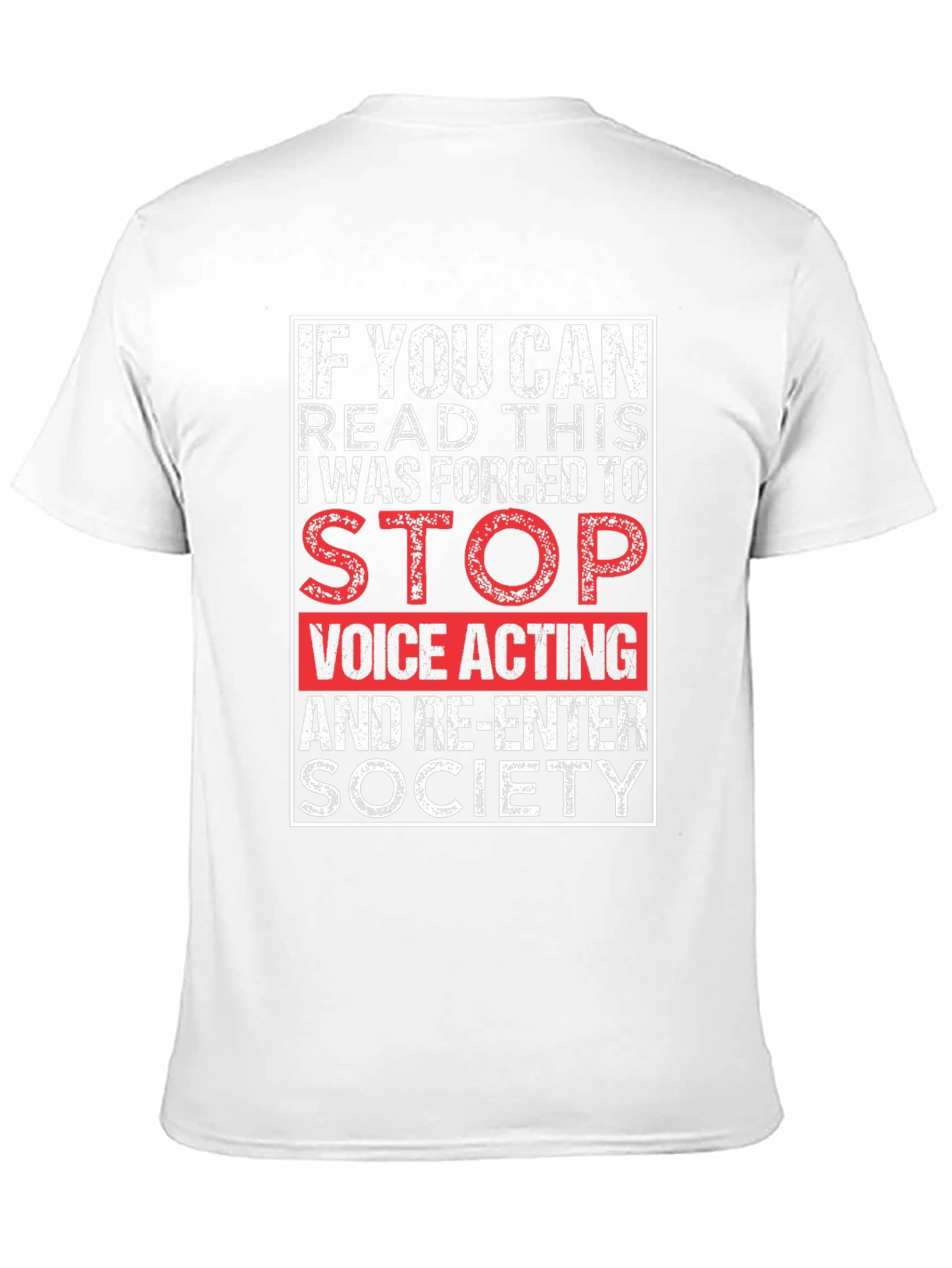 Black Voice Actor Humor T-Shirt - If You Can Read This Graphic Tee view 11