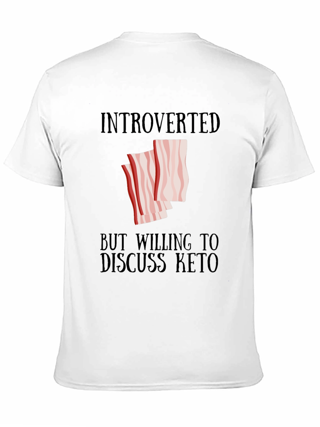 Black Introverted Keto Graphic Tee view 11