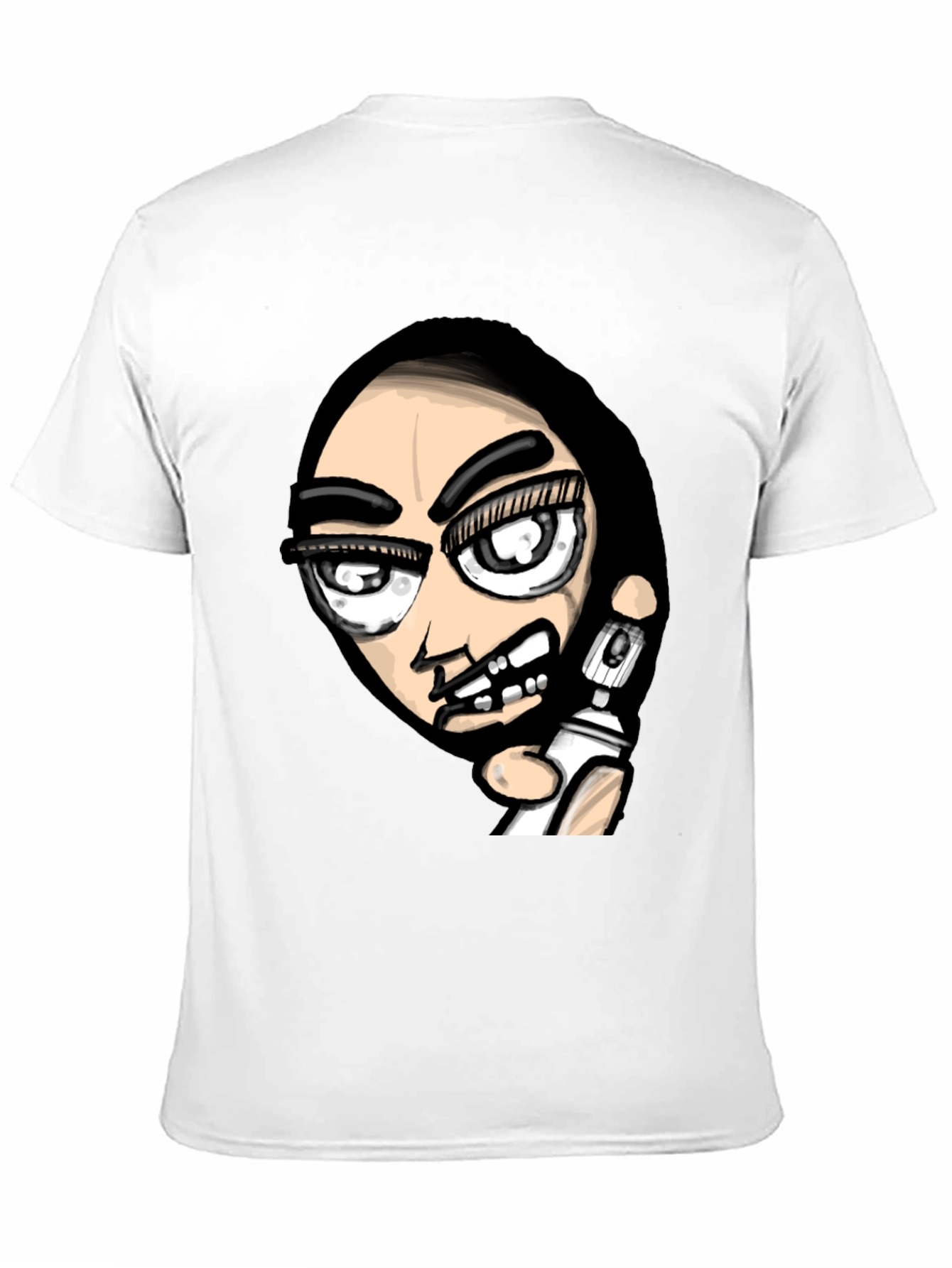 Black Edgy Graffiti Artist Graphic Black T-Shirt view 11
