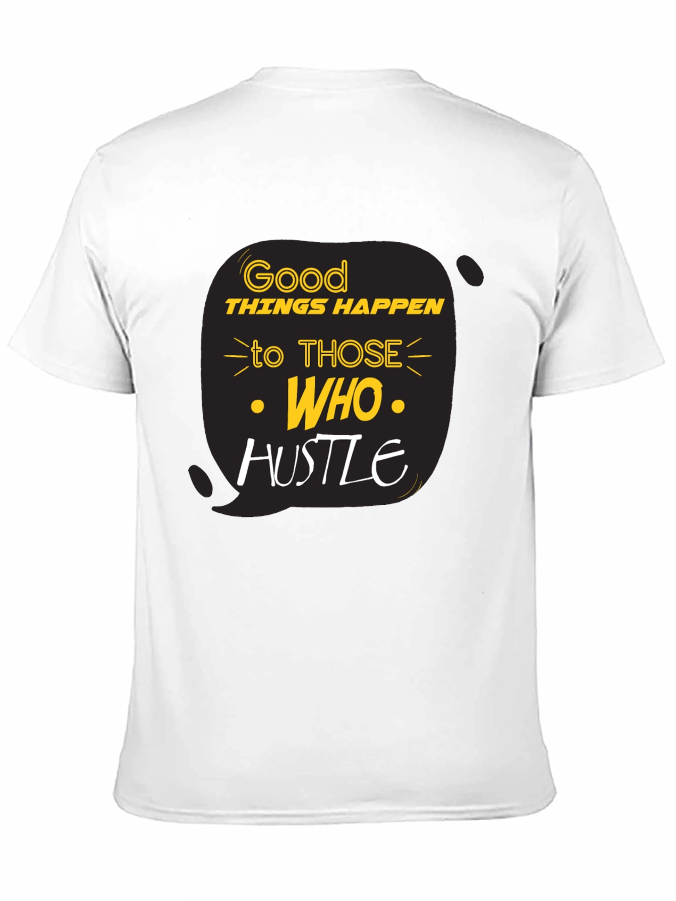 Black Good Things Happen T-Shirt Black Cotton Blend view 11