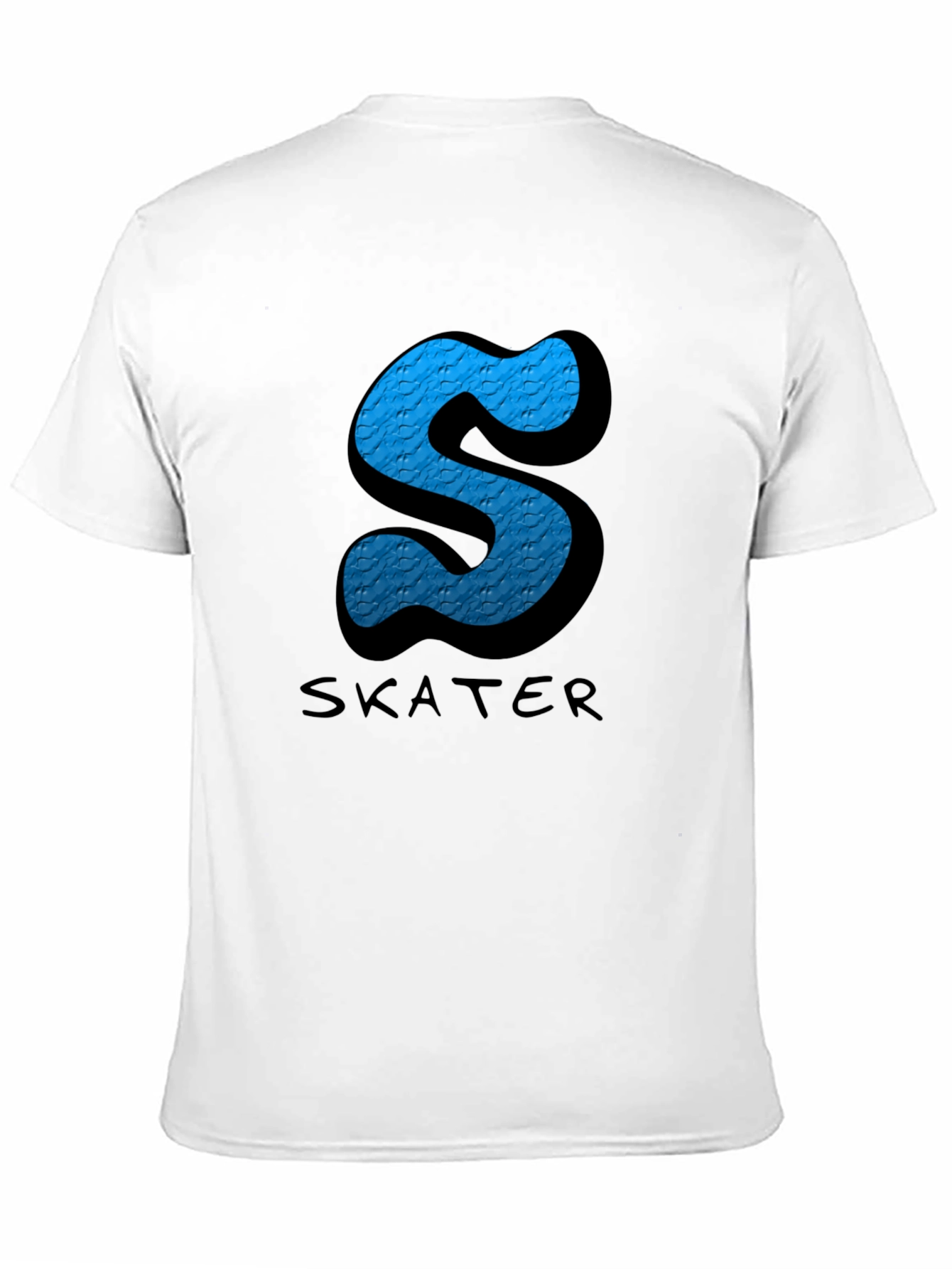 Black Skater S Letter Graphic Black T-Shirt view 11