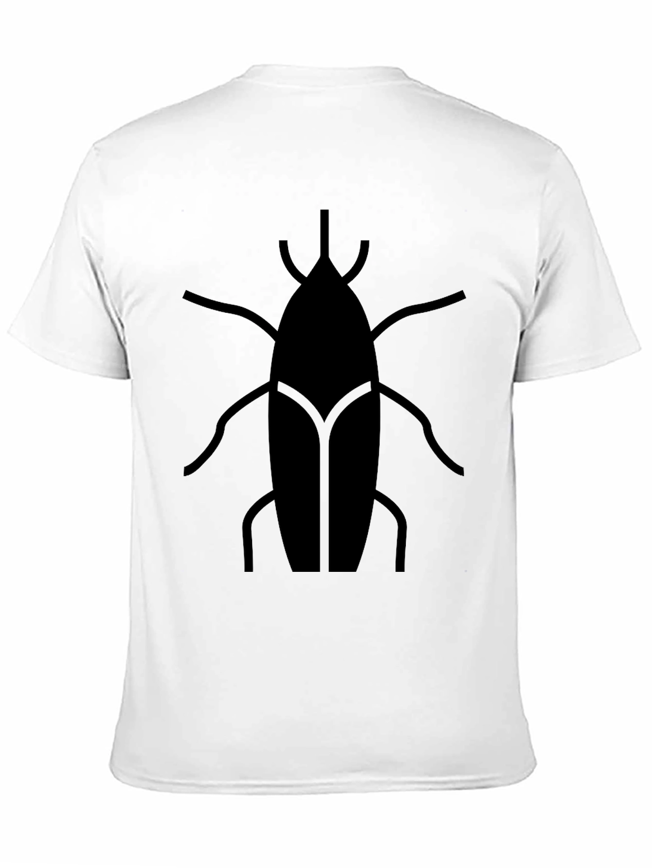Black Modern Insect Graphic Tee - Black Casual Shirt view 11