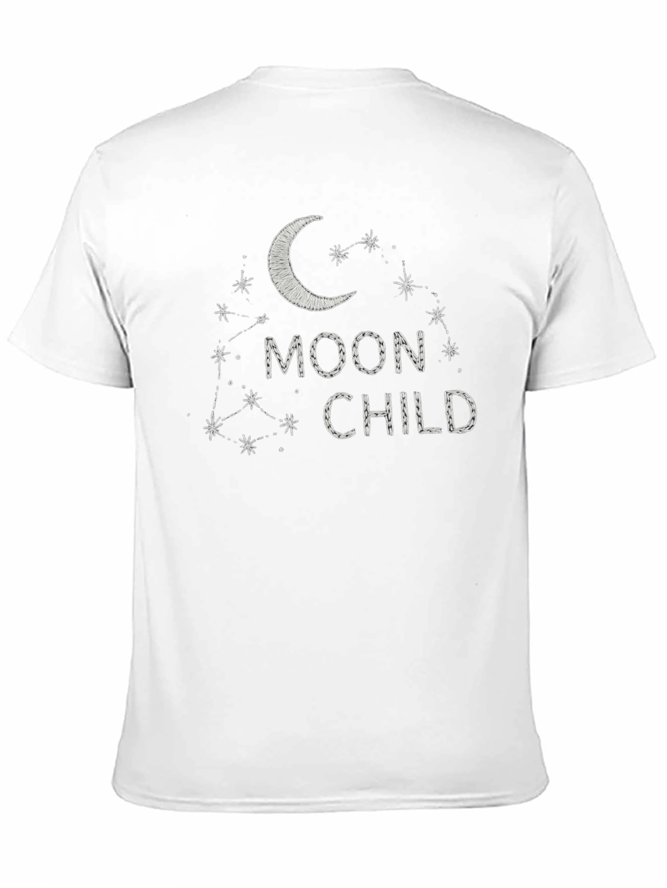 Black Moon Child Graphic Tee - Unisex Black T-Shirt view 11