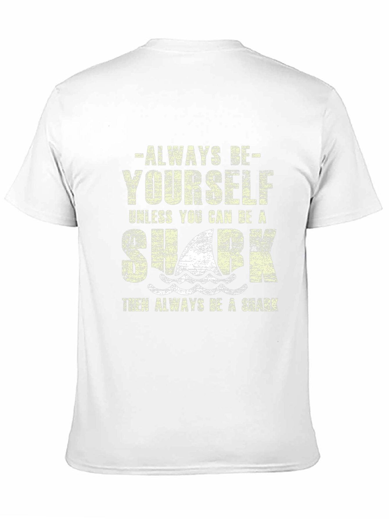 Black Always Be Yourself Shark Graphic T-Shirt view 11