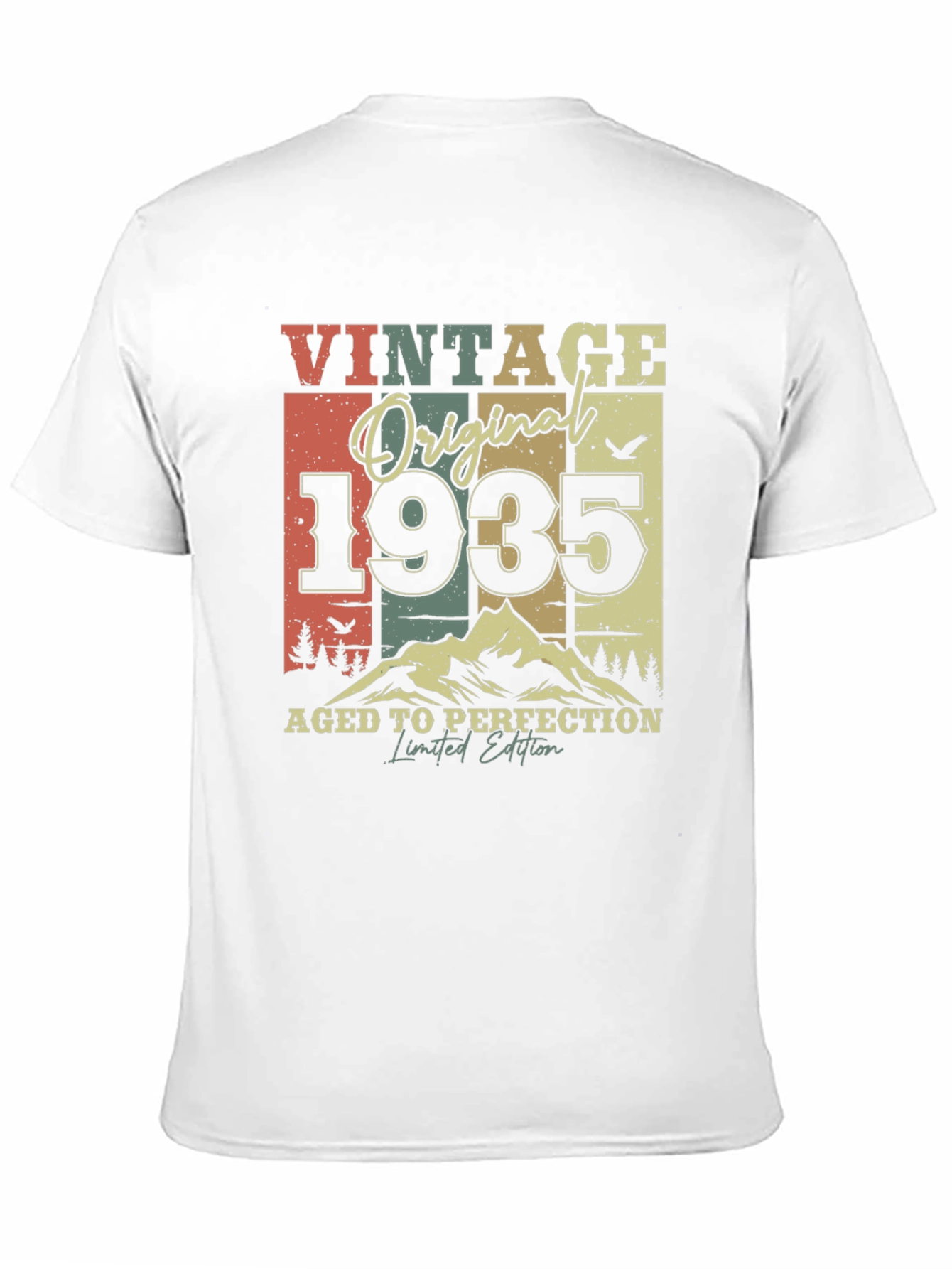 Black Vintage 1935 Aged to Perfection T-Shirt view 11