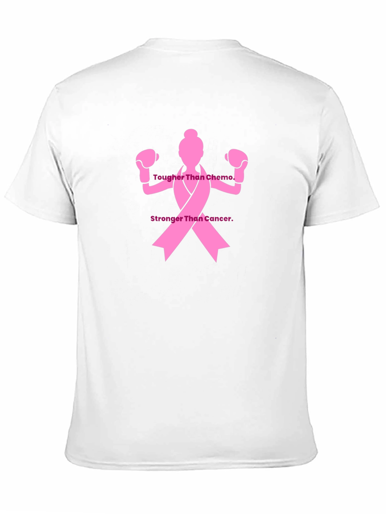 Black Tougher Than Chemo T-Shirt - Cancer Awareness view 11