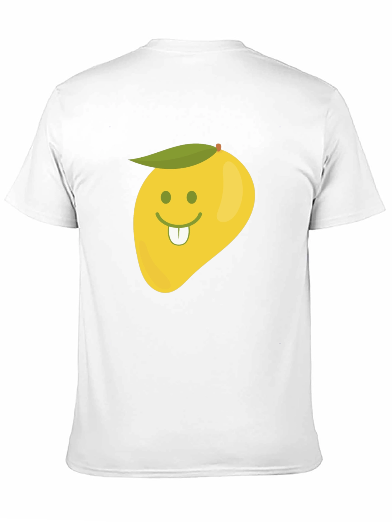 Black Funny Mango Face Graphic Black T-Shirt view 11