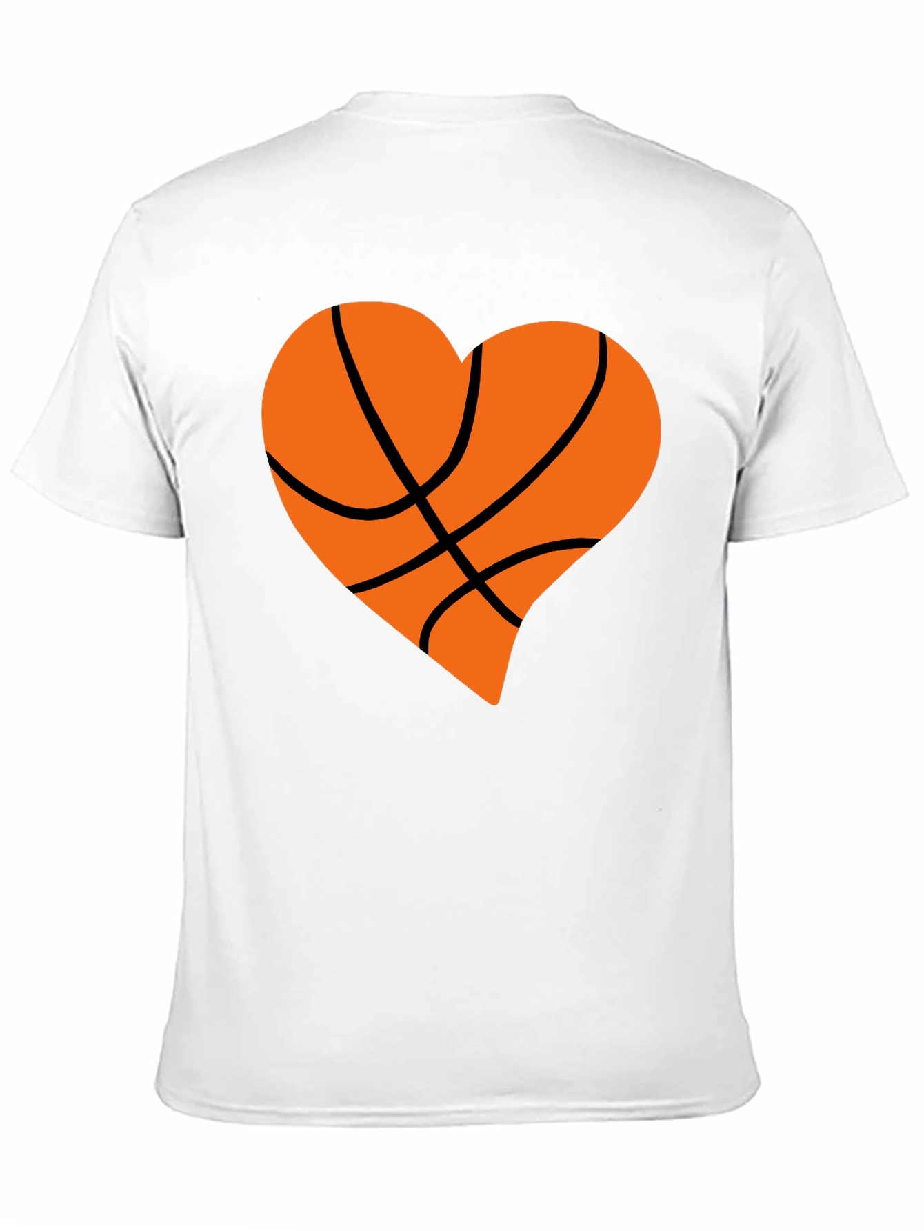 Basketball Heart Graphic Tee - Black - 11