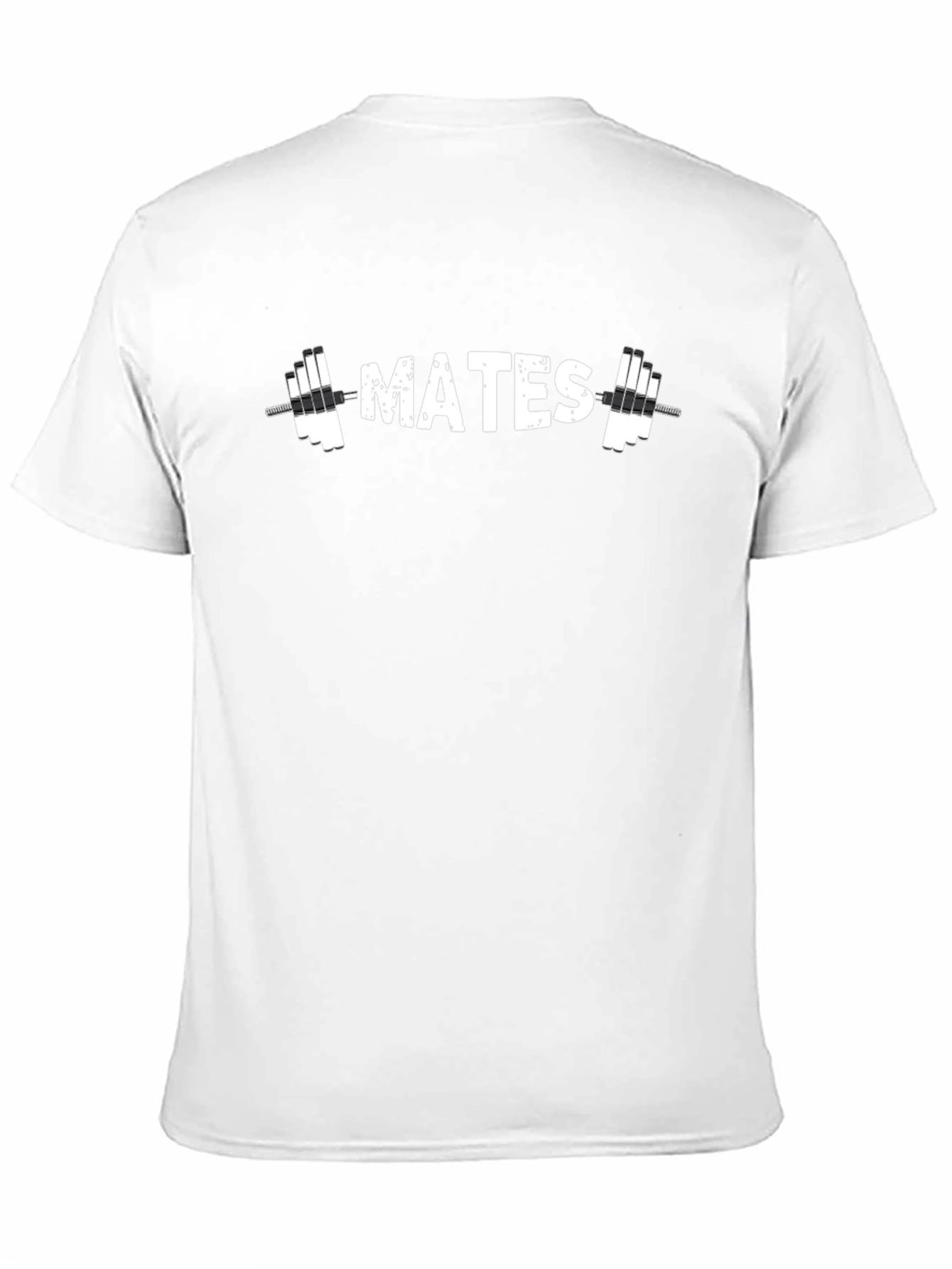 Black Gym Mates Graphic Tee - Black Cotton T-Shirt view 11