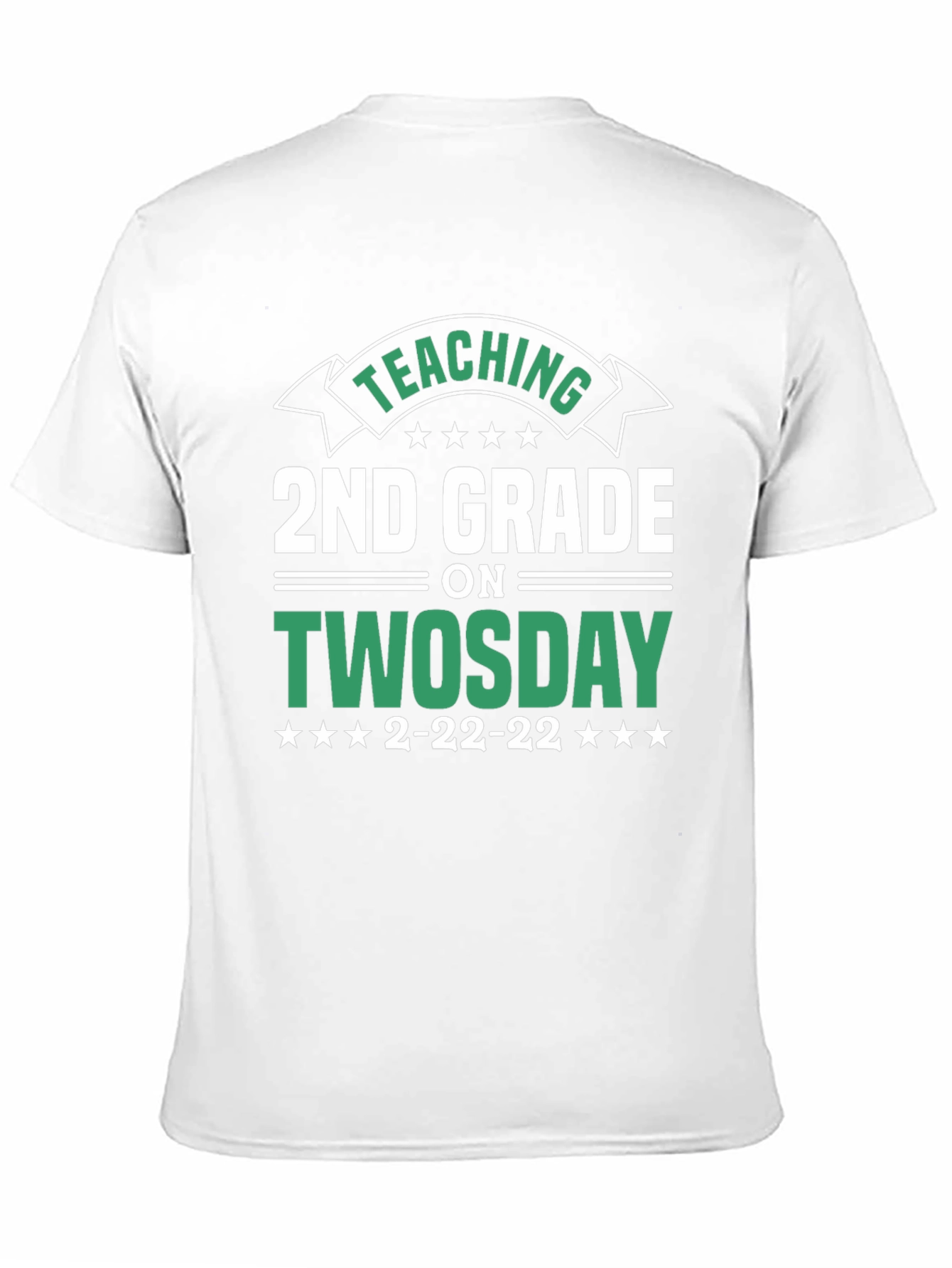 Black Teaching 2nd Grade on Twosday T-Shirt view 11