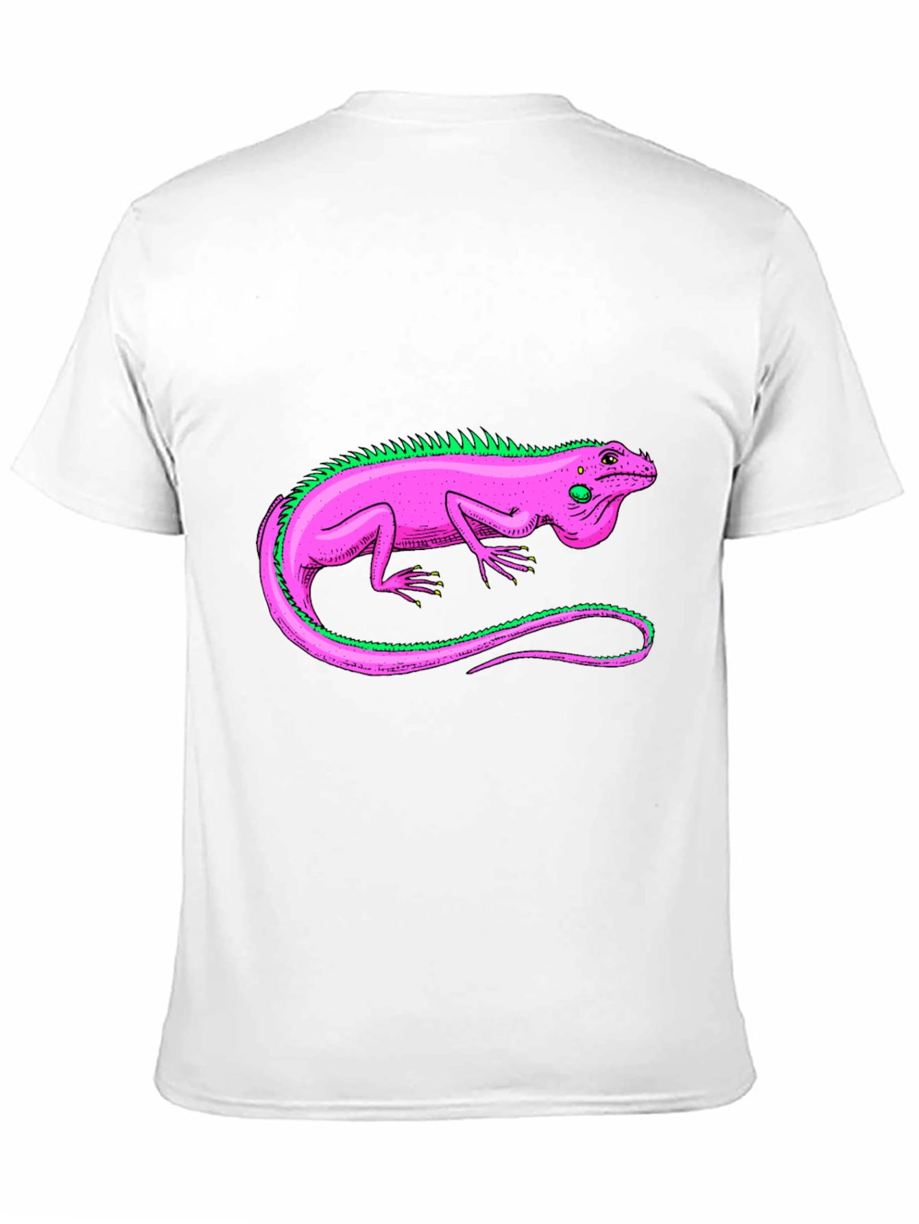 Black Iguana Graphic Tee - Stylish Reptile Design T-Shirt view 11