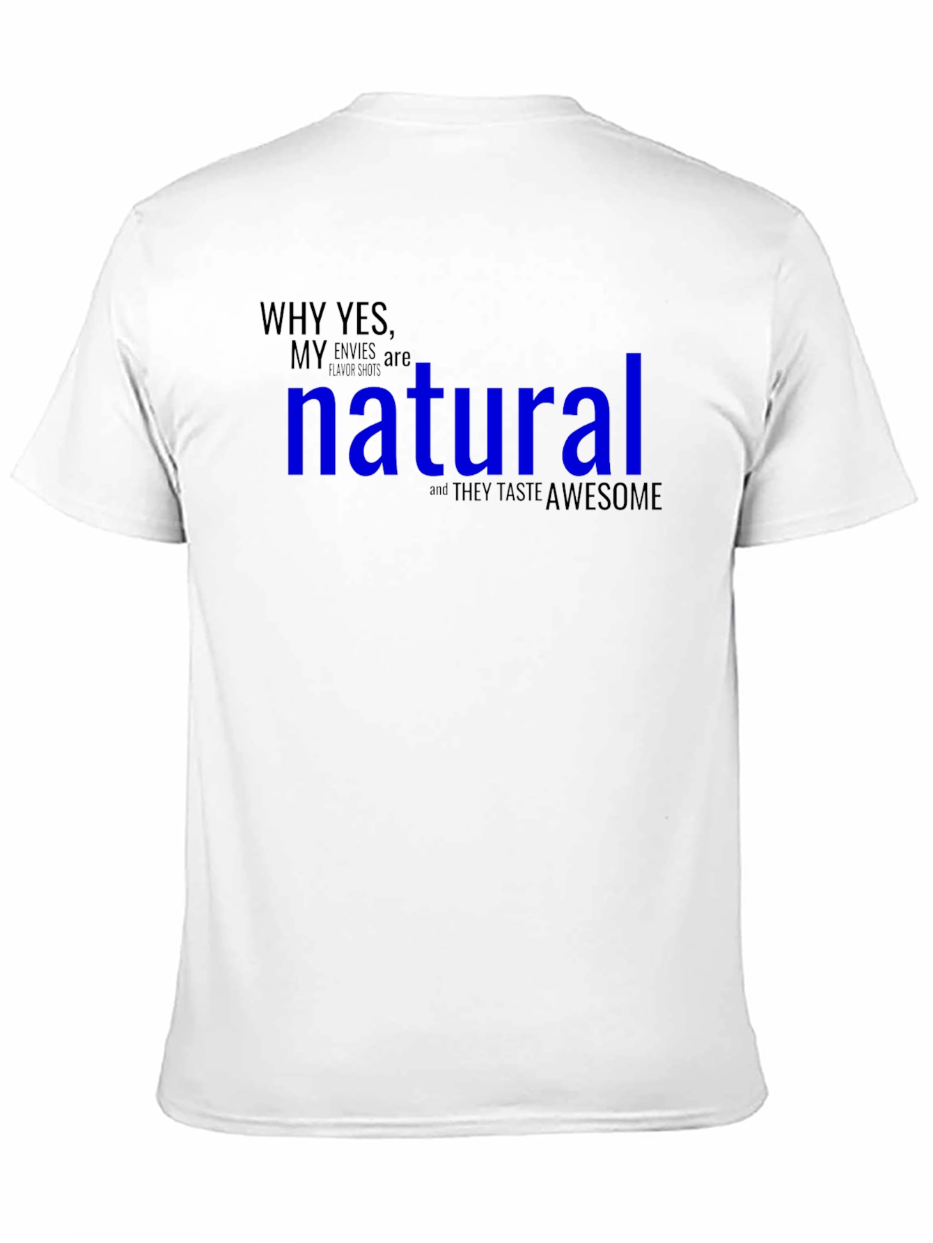 Black Funny "Natural" Graphic T-Shirt view 11