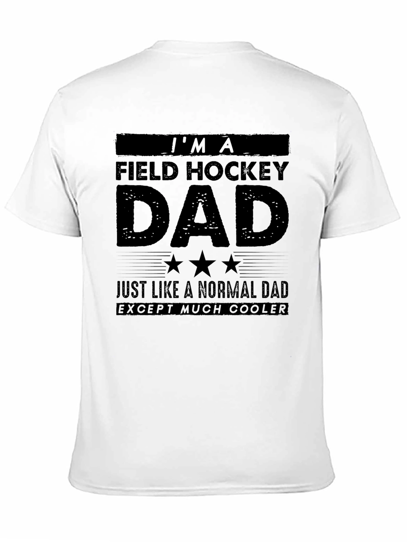 Black Field Hockey Dad Graphic Tee view 11