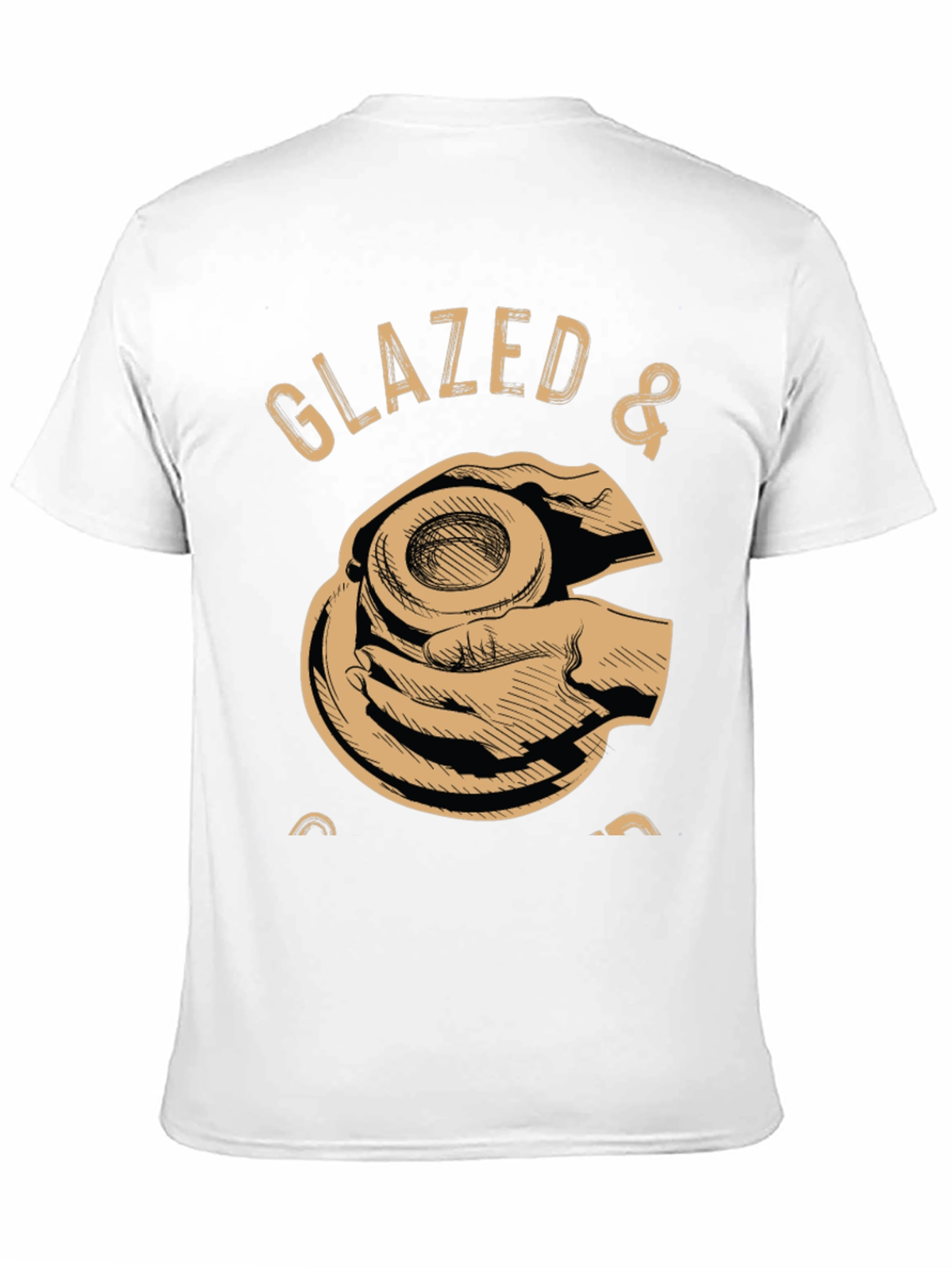 Black Glazed & Confused Donut Lover Graphic T-Shirt view 11