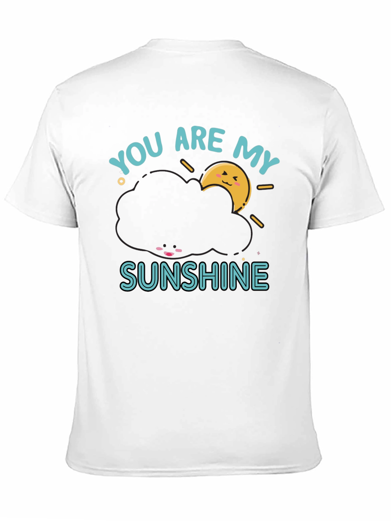 Black You Are My Sunshine Graphic Tee - Cute Cloud Design view 11