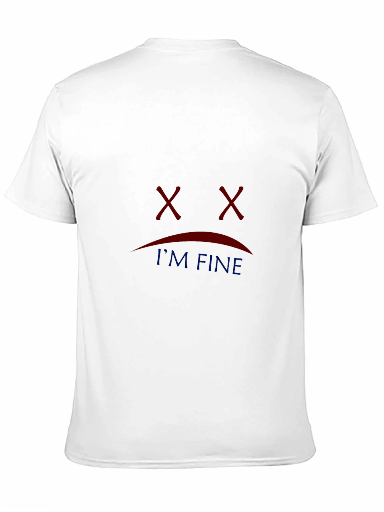 Black I'm Fine Graphic T-Shirt - Black Casual Tee view 11