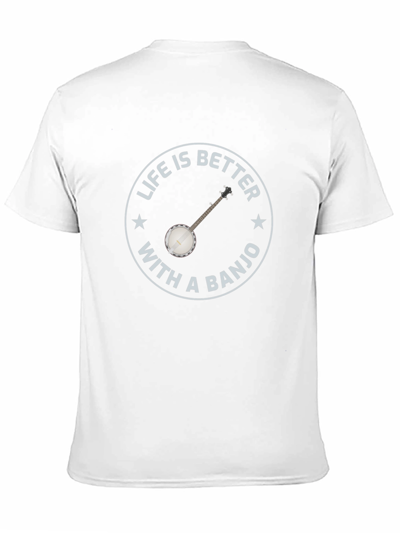Life is Better with a Banjo - Black T-shirt - 11