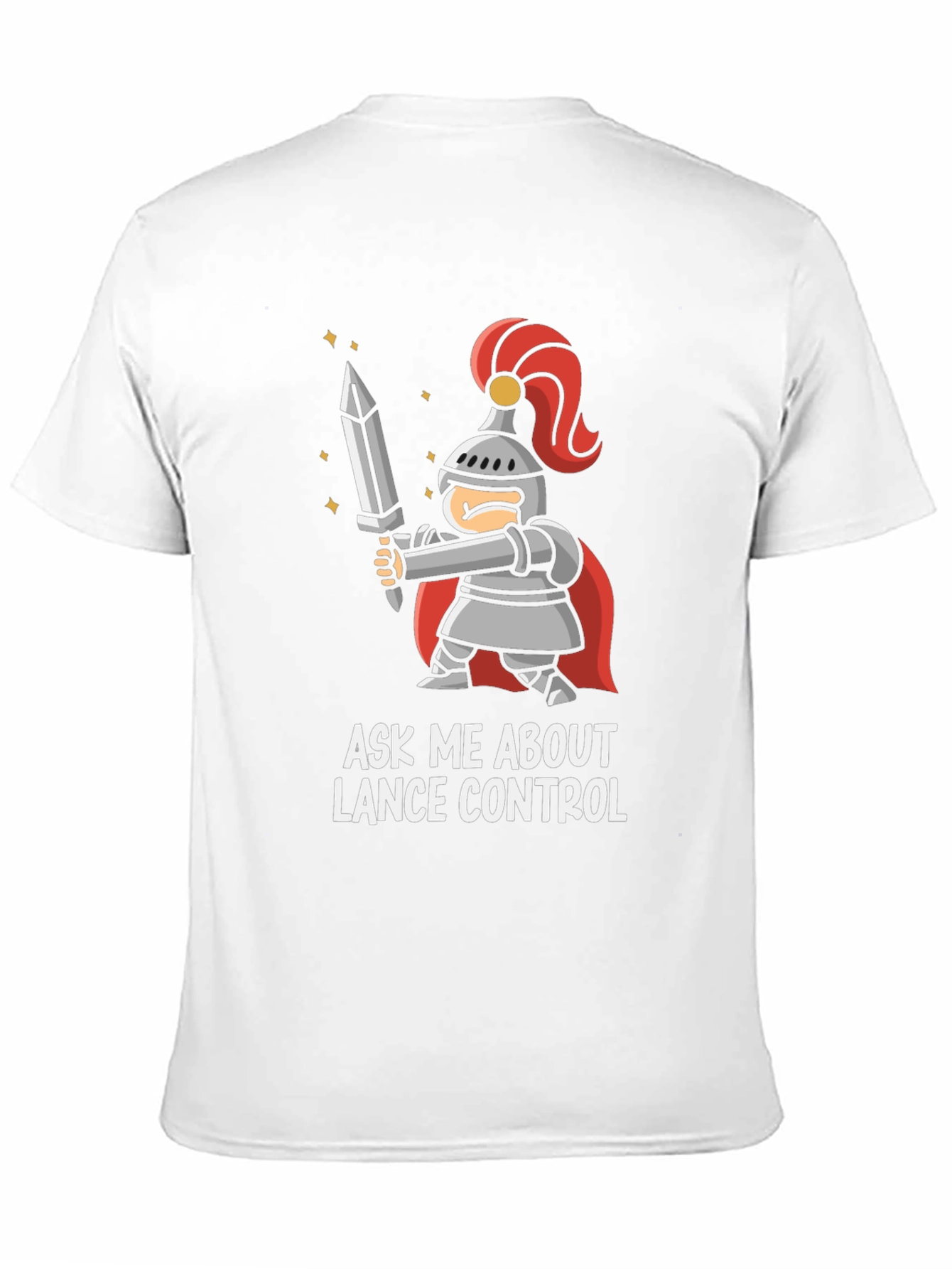 Black Ask Me About Lance Control T-Shirt view 11