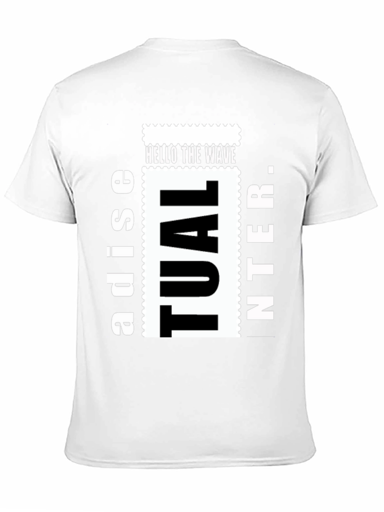 Black "Hello The Wave" Graphic Tee view 11