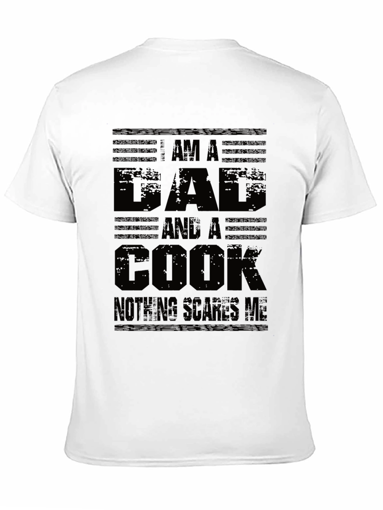 Black Dad and Cook T-Shirt - Nothing Scares Me! view 11