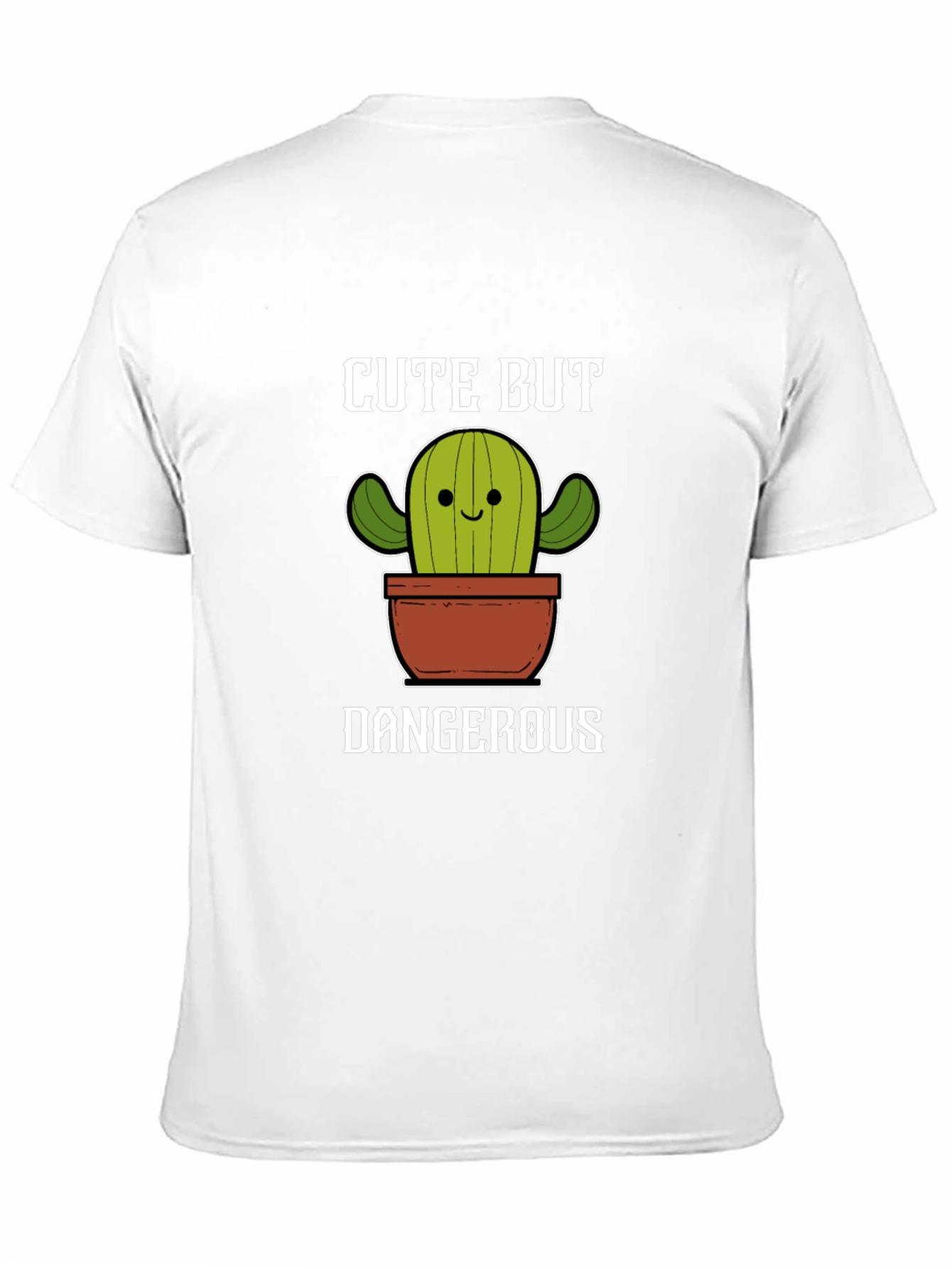Black Cute But Dangerous Cactus Graphic Tee view 11